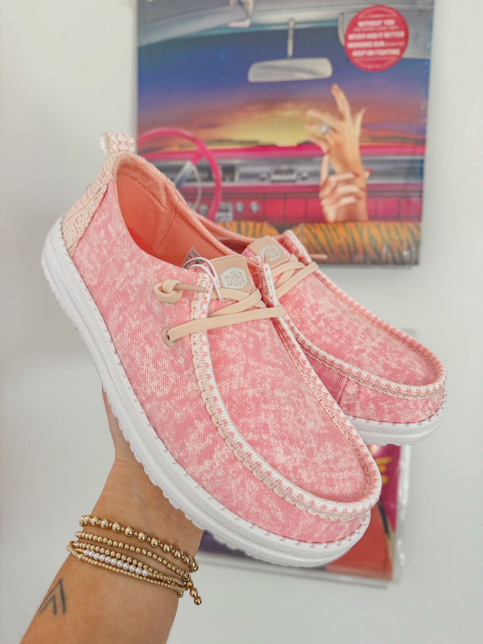 Women's Hey Dude Wendy Surf Wash Pink