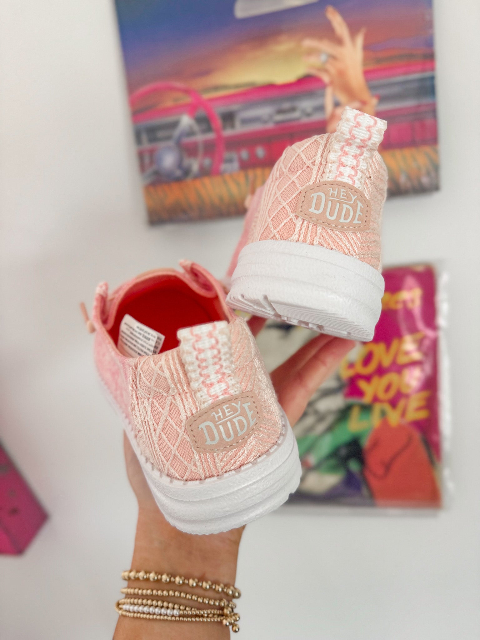 Women's Hey Dude Wendy Surf Wash Pink