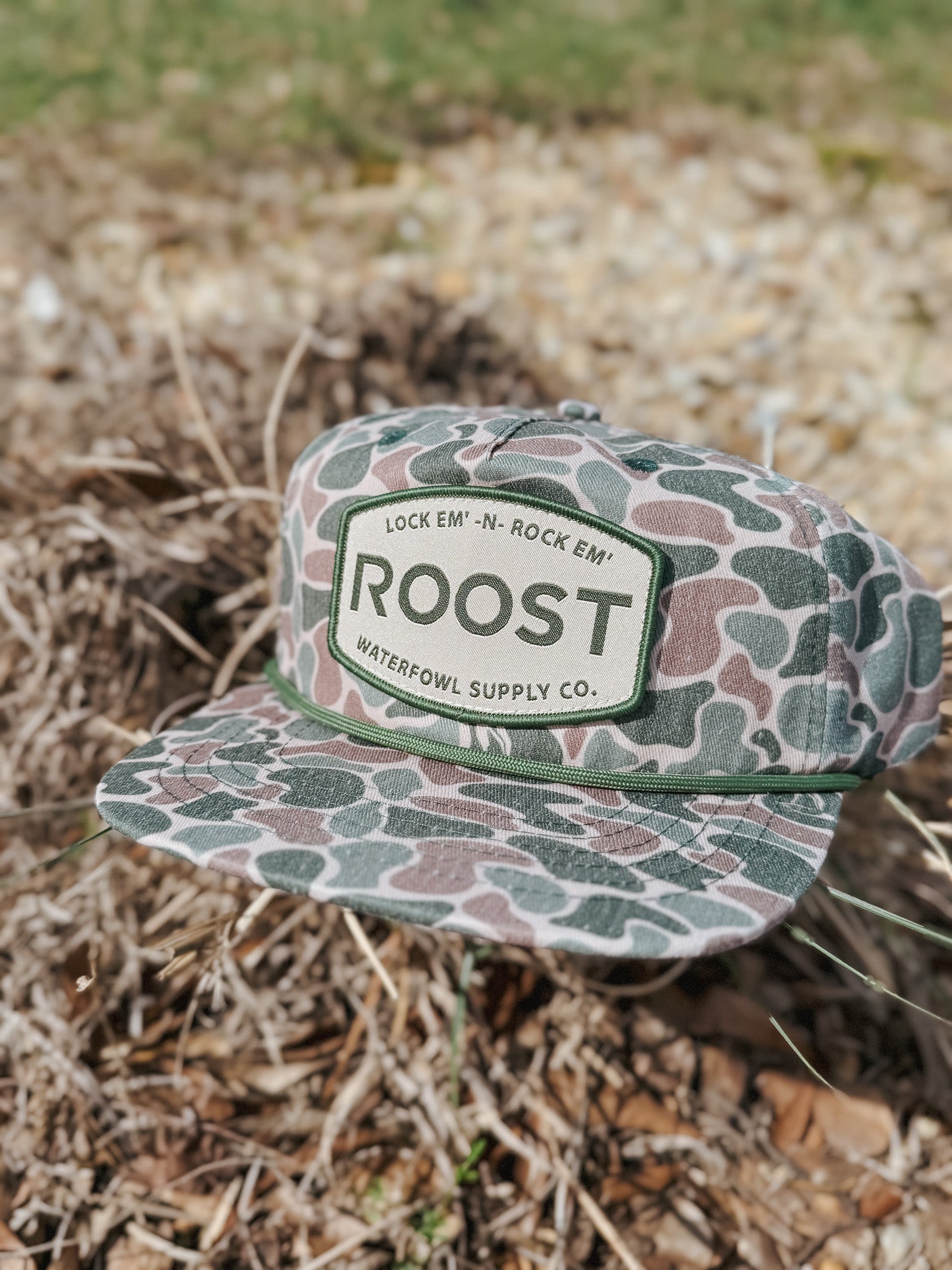 Roost Old School Camo Patch Cap