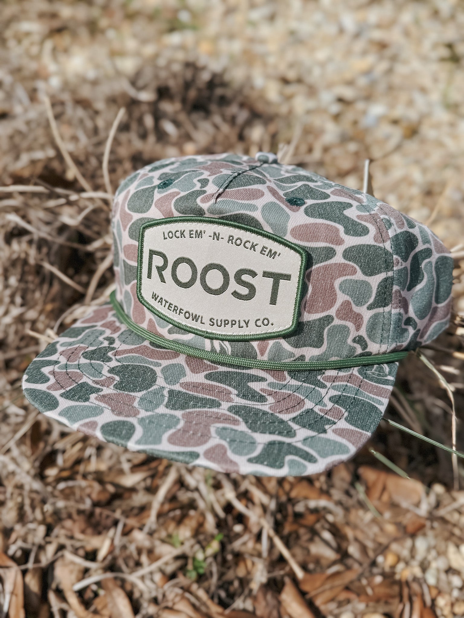 Gorra Roost Old School con parche de camuflaje