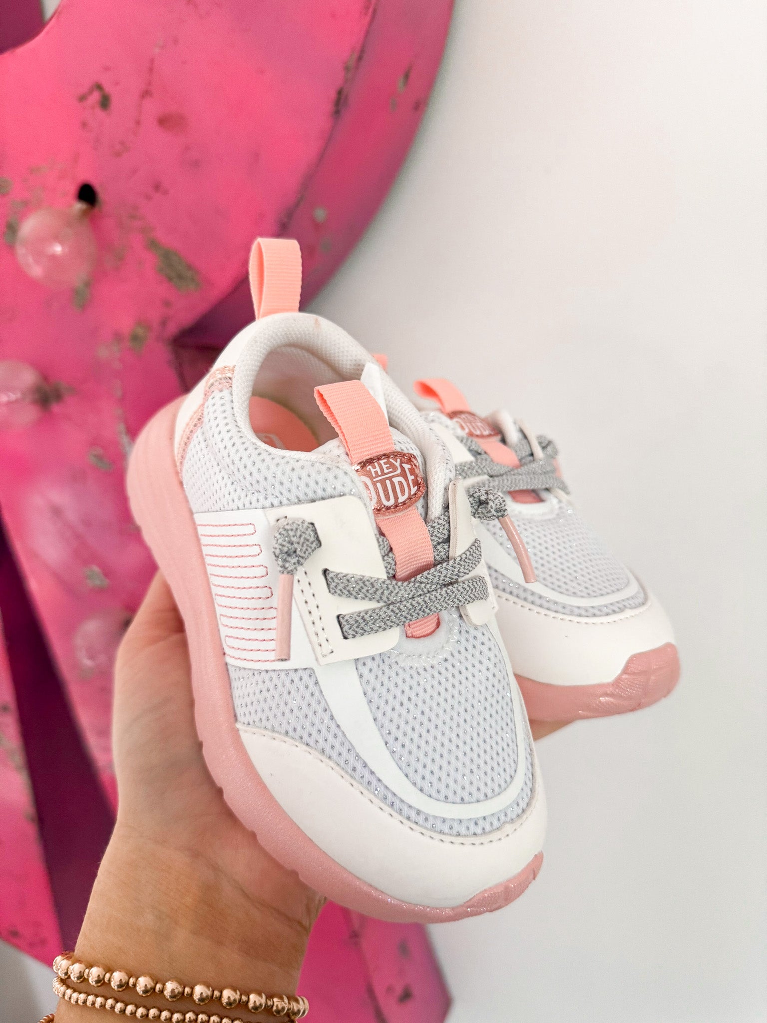 Toddler Hey Dude Sirocco Play Pastel Ombre in White/Pink