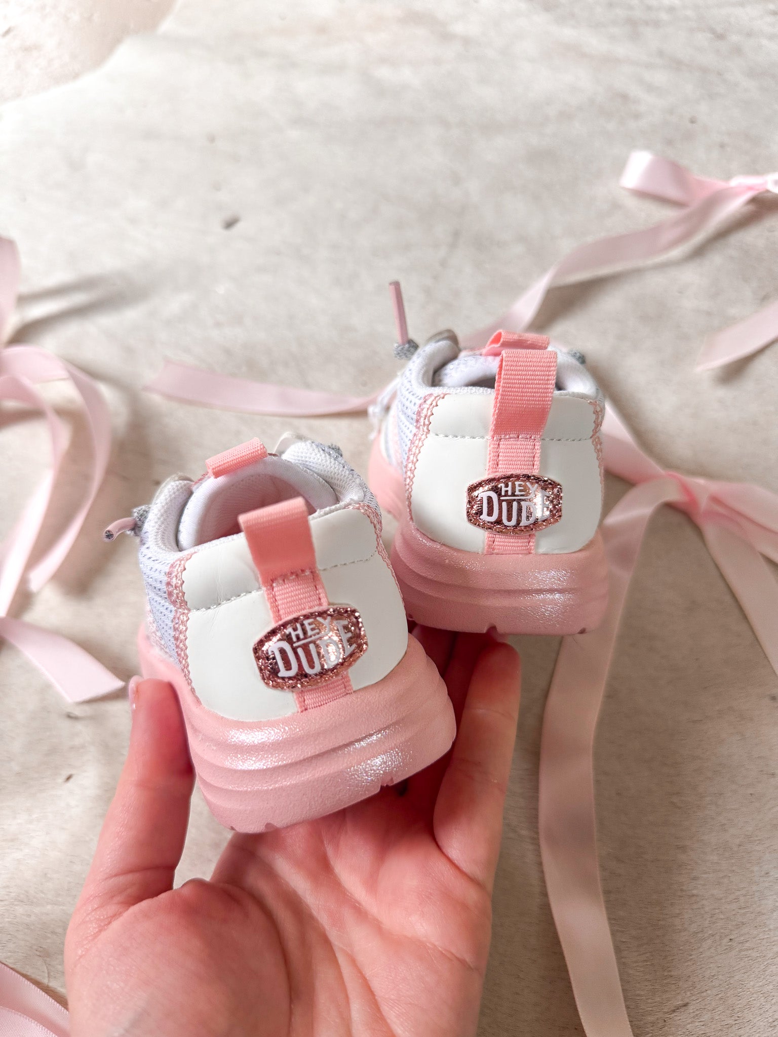 Toddler Hey Dude Sirocco Play Pastel Ombre in White/Pink