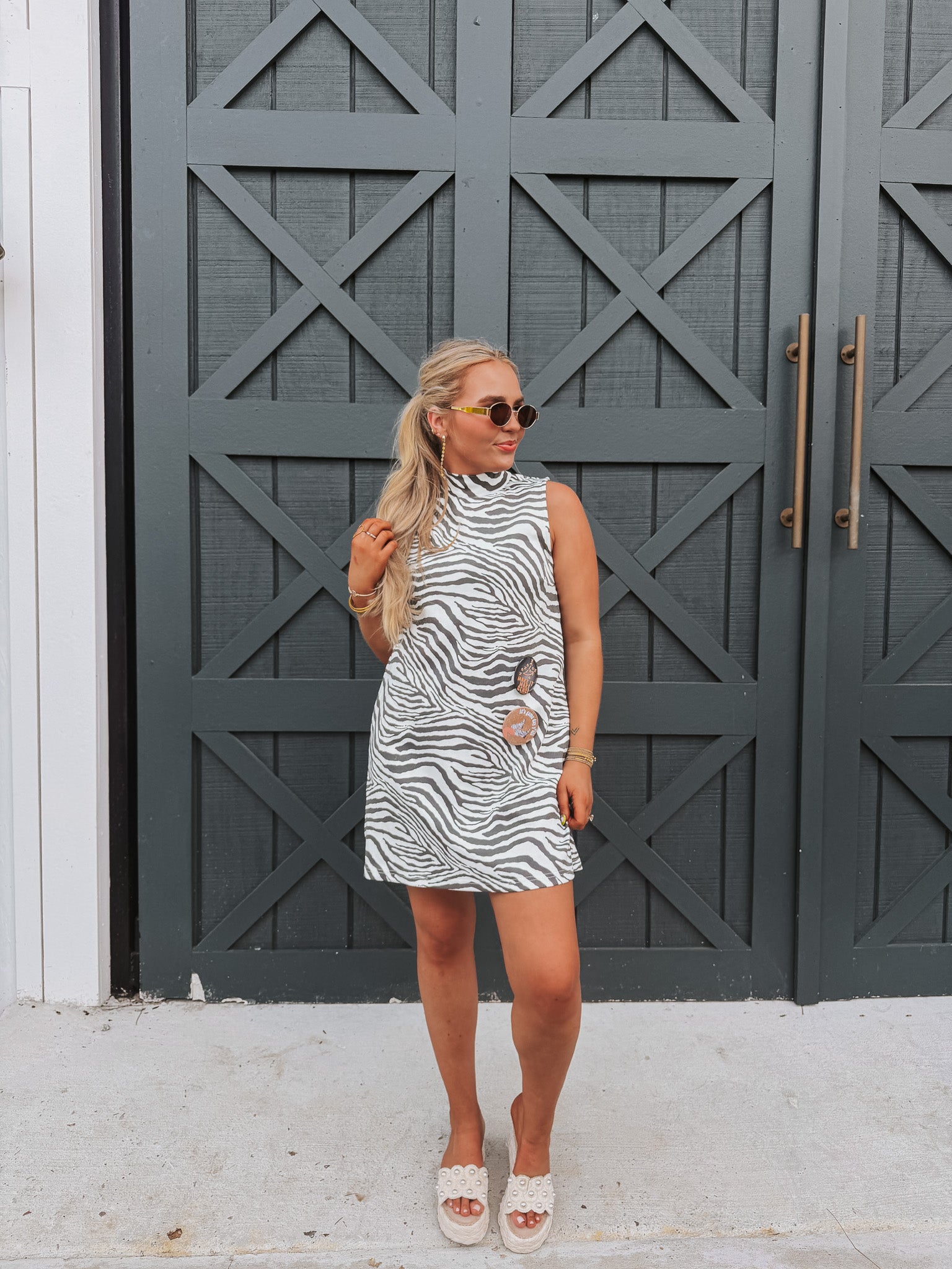 Running Wild Zebra Dress