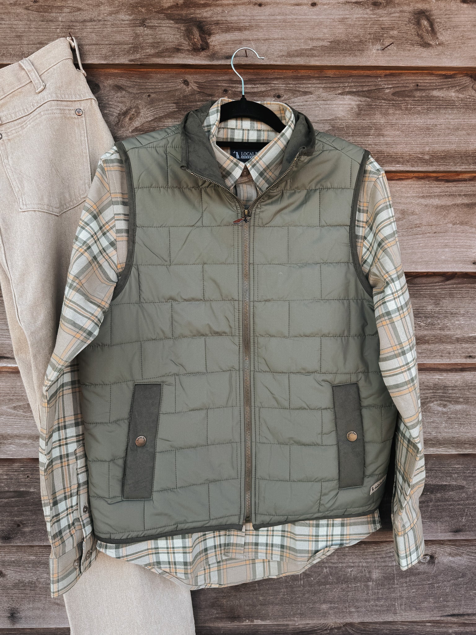 Men's Local Boy Moss Quilted Vest