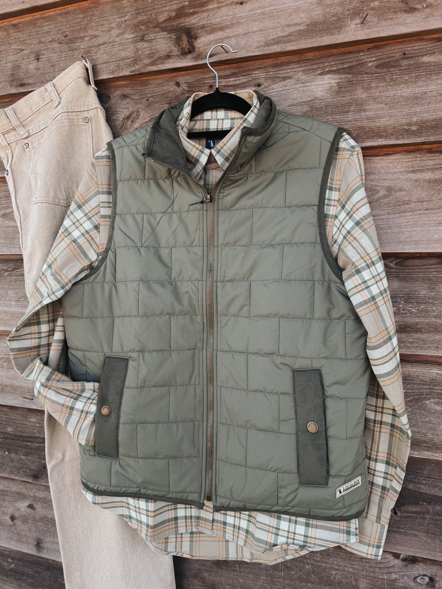 Men's Local Boy Moss Quilted Vest
