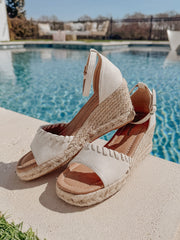 Seaside Stroll Wedges in Nude