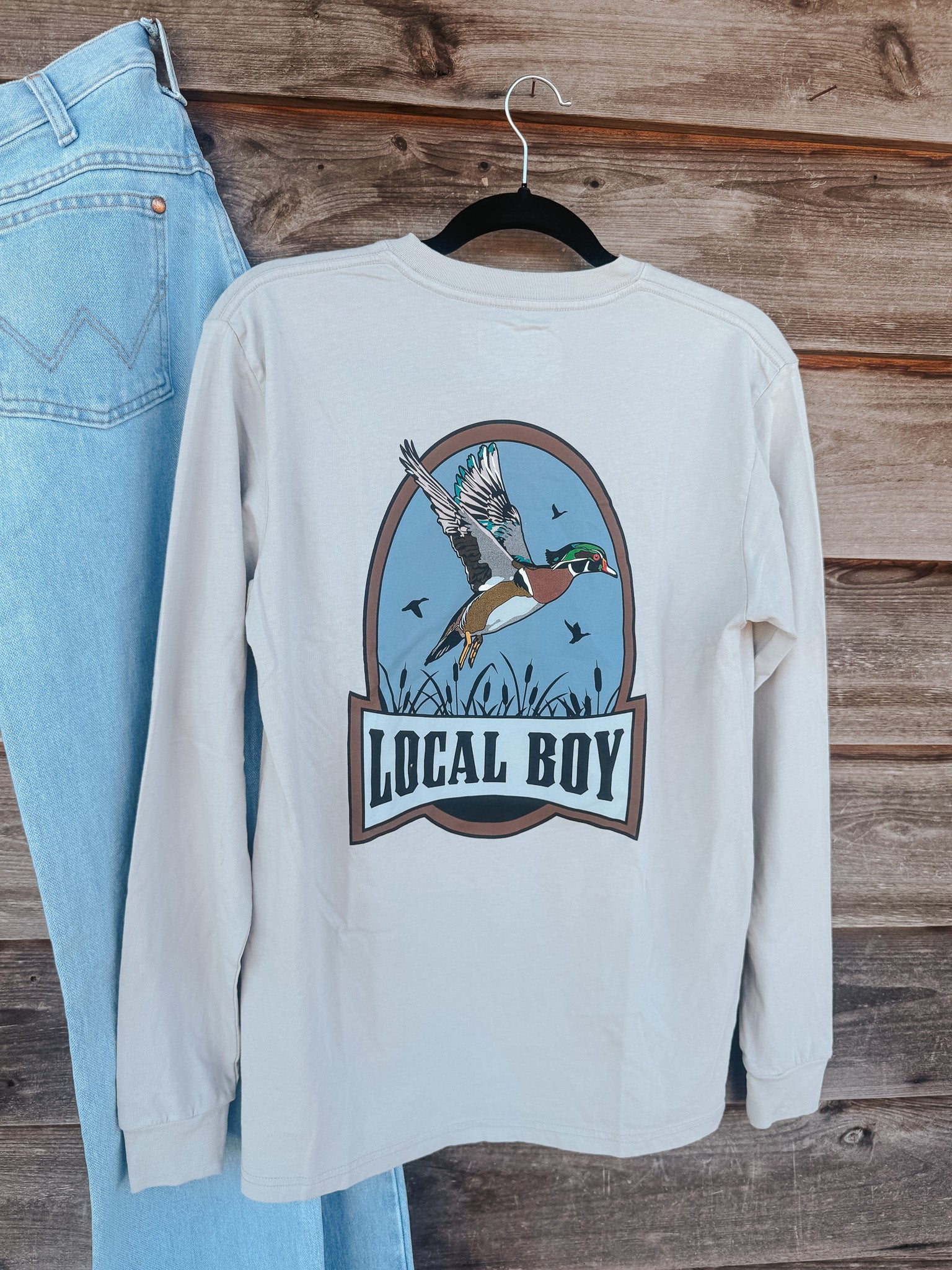 Men's Local Boy Swamp Duck Long Sleeve T-Shirt