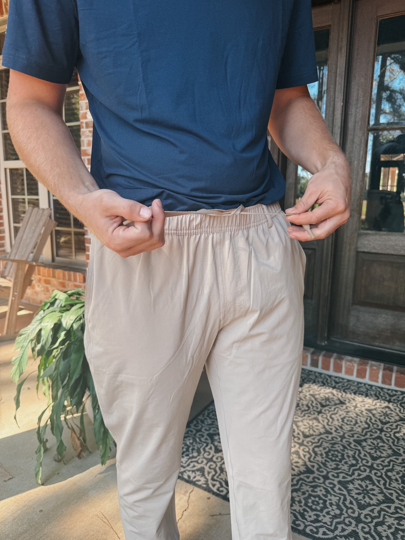 Burlebo Men's Performance Pants in Cobblestone