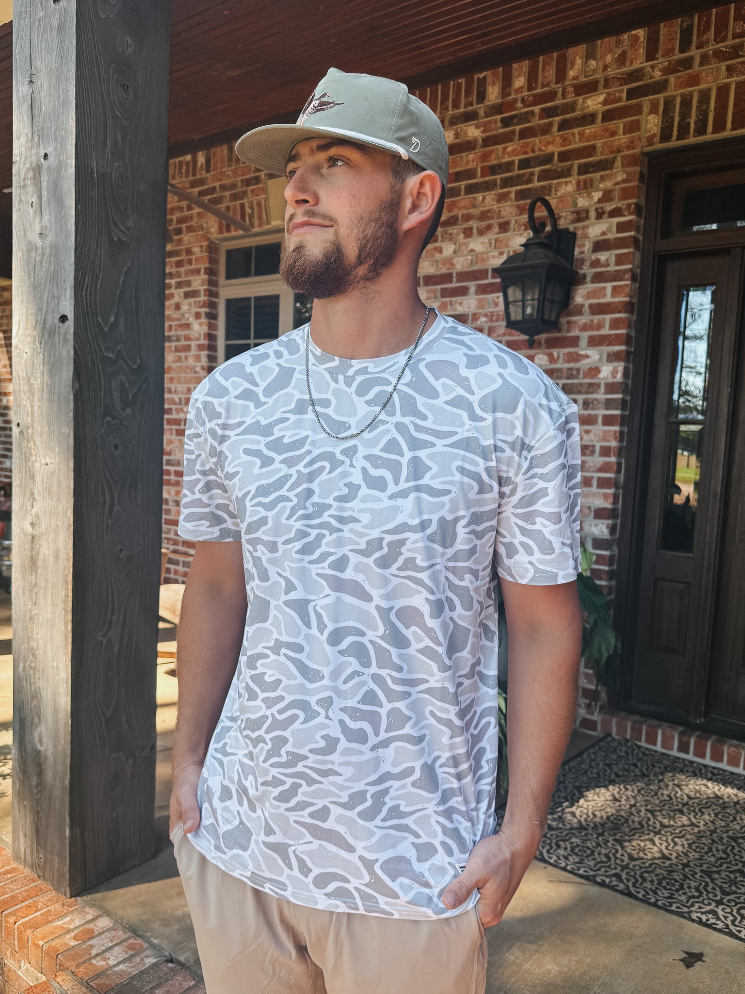 Men's Burlebo Go To Tee - White Camo