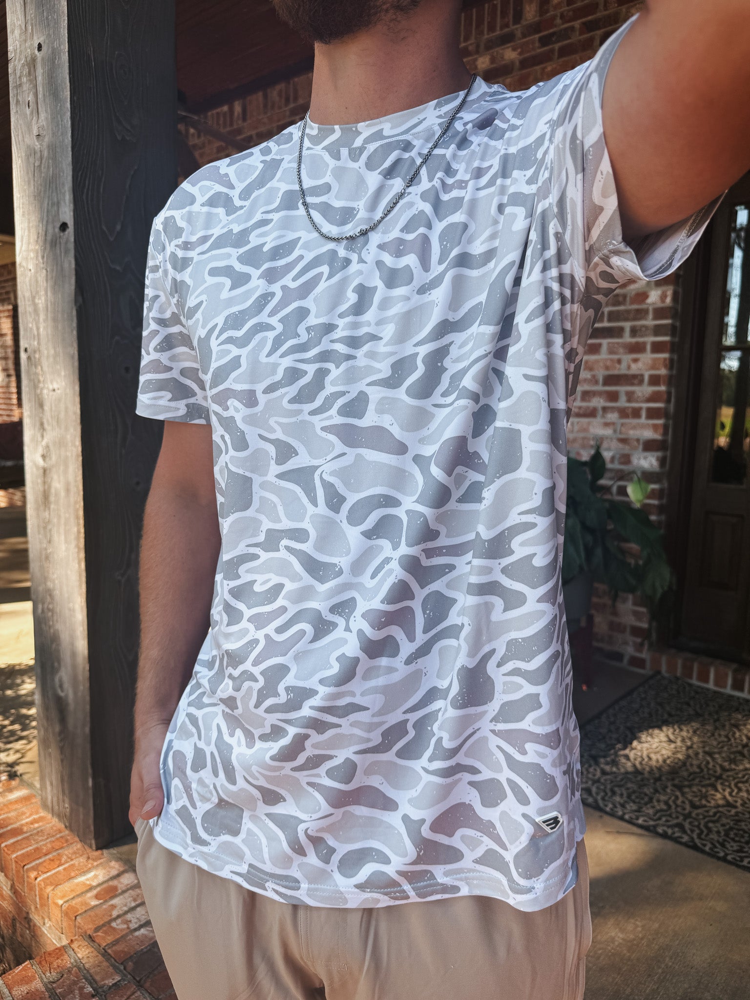 Men's Burlebo Go To Tee - White Camo