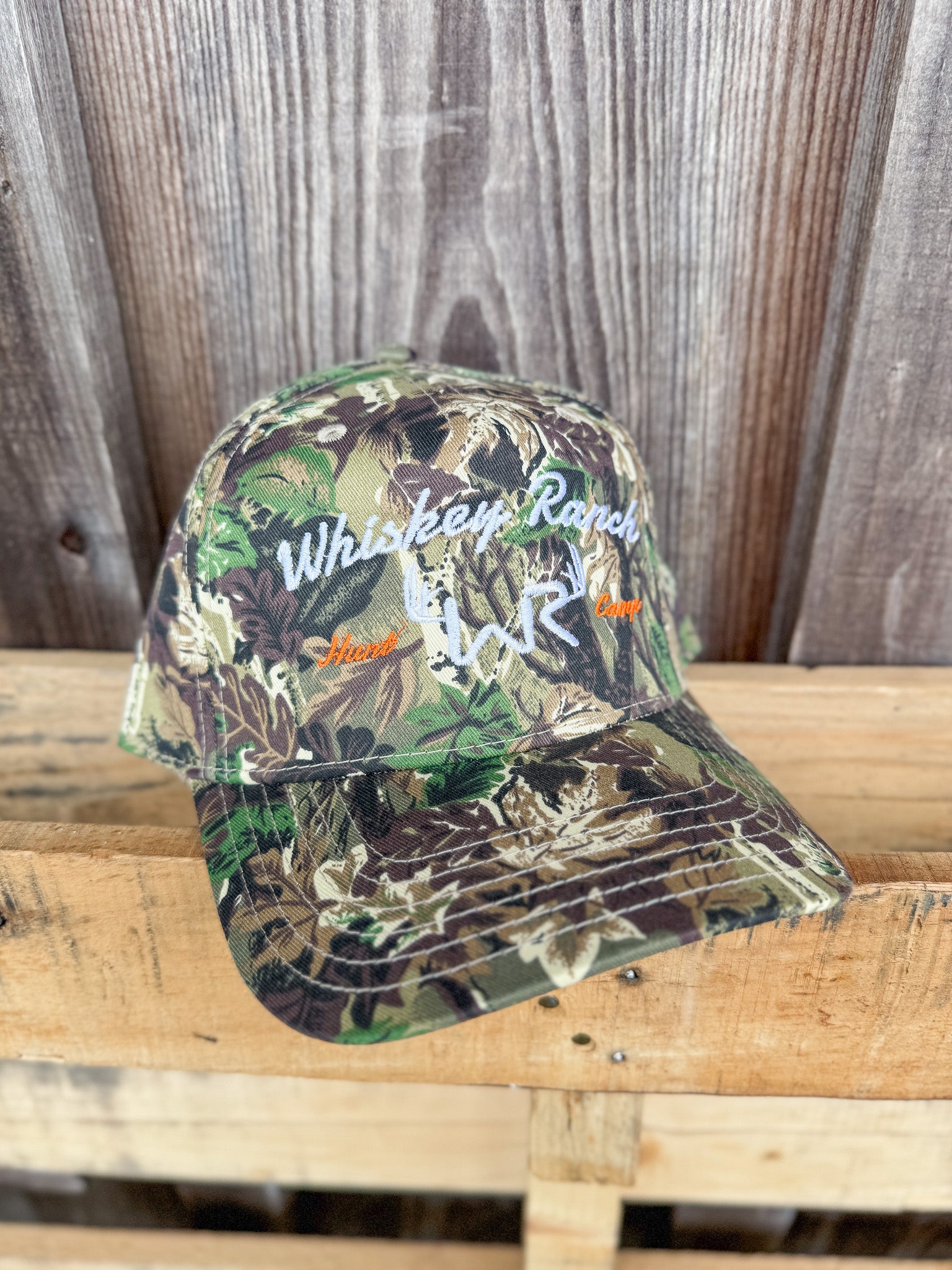 Whiskey Bent Hat Co. Deer Camp Camo Cap