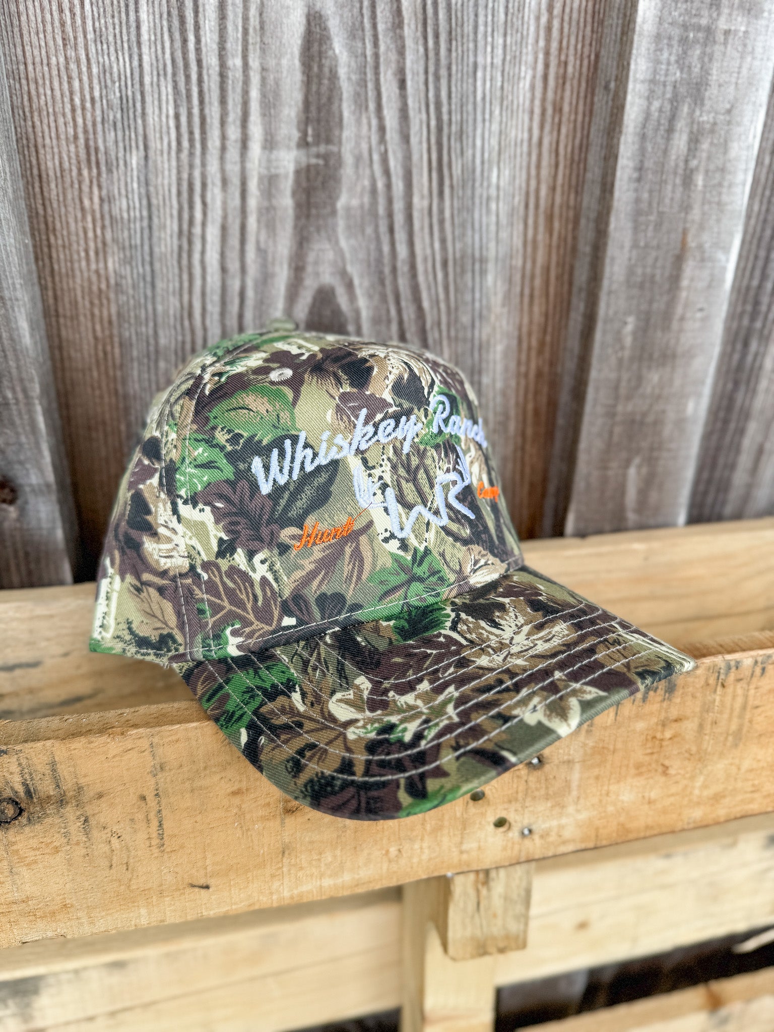 Whiskey Bent Hat Co. Deer Camp Camo Cap
