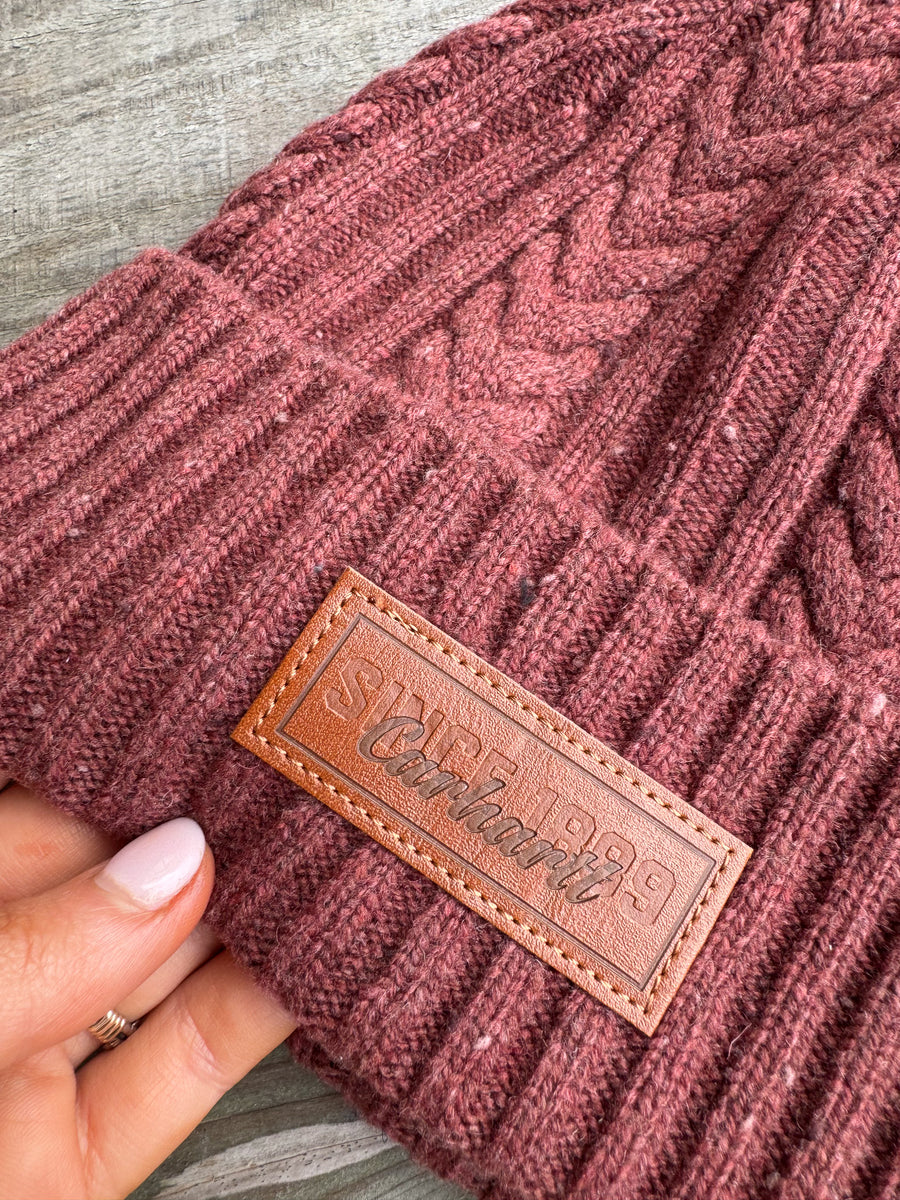 Carhartt Rib Knit Fisherman Beanie in Sable Boot Country