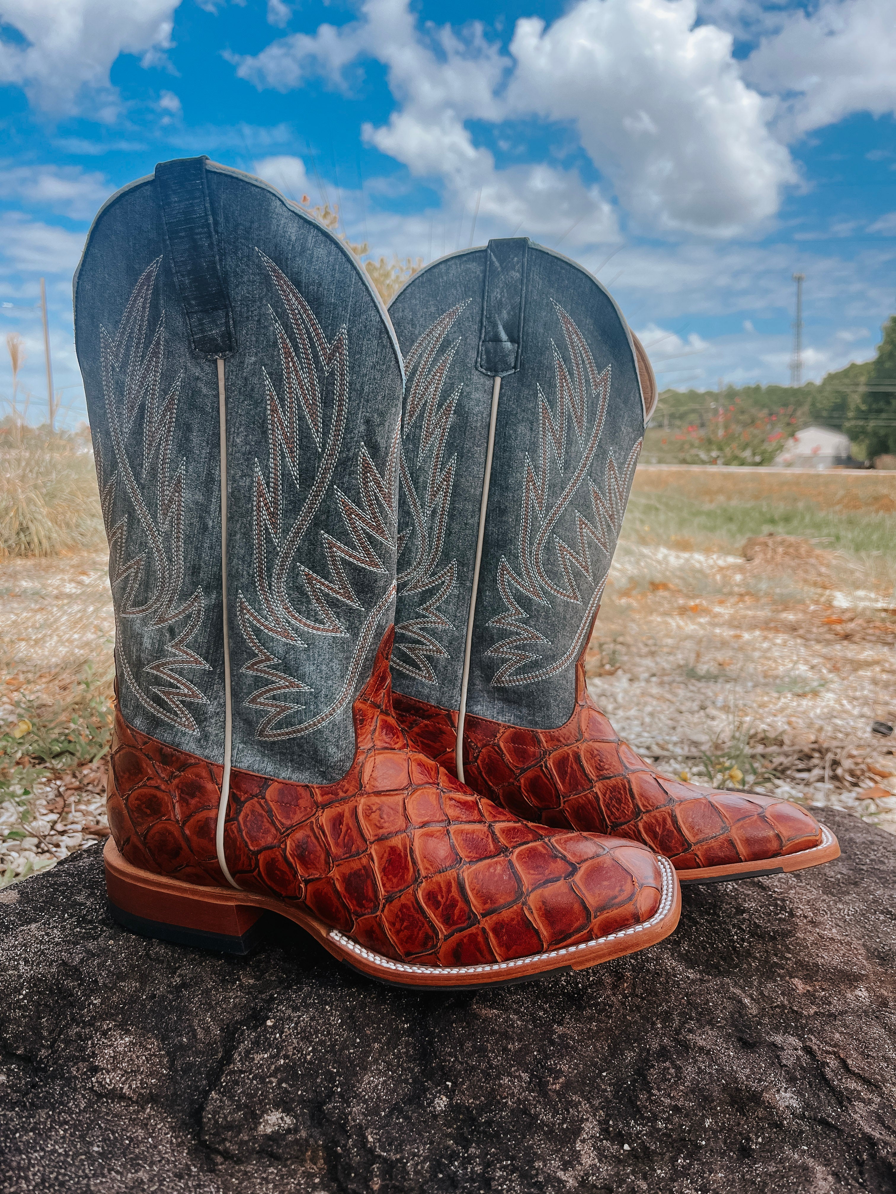 MEN'S HORSE POWER COGNAC FISH BOOT – Boot Country
