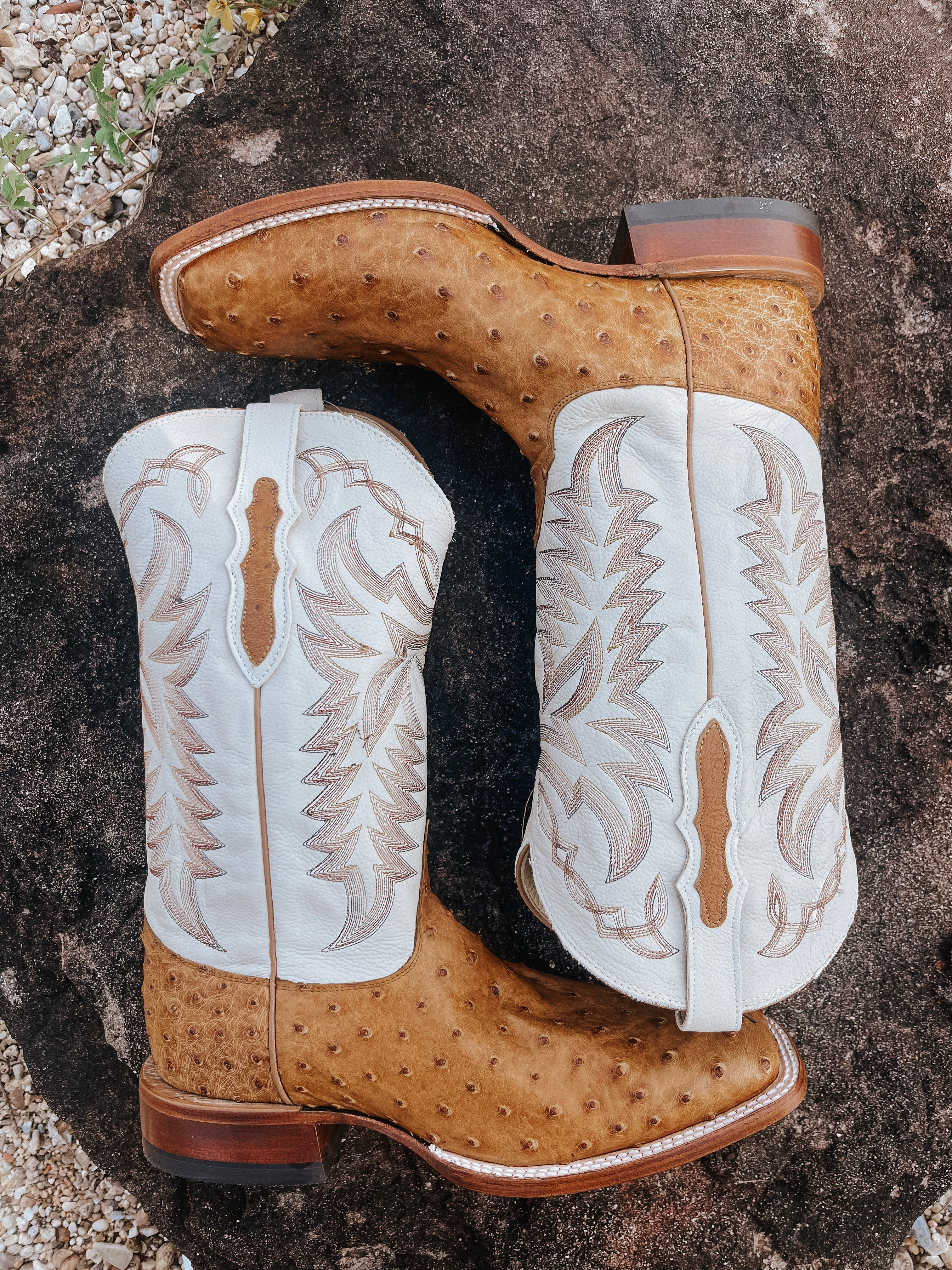 Men's Justin Pascoe Exotic Full Quill Ostrich Boots