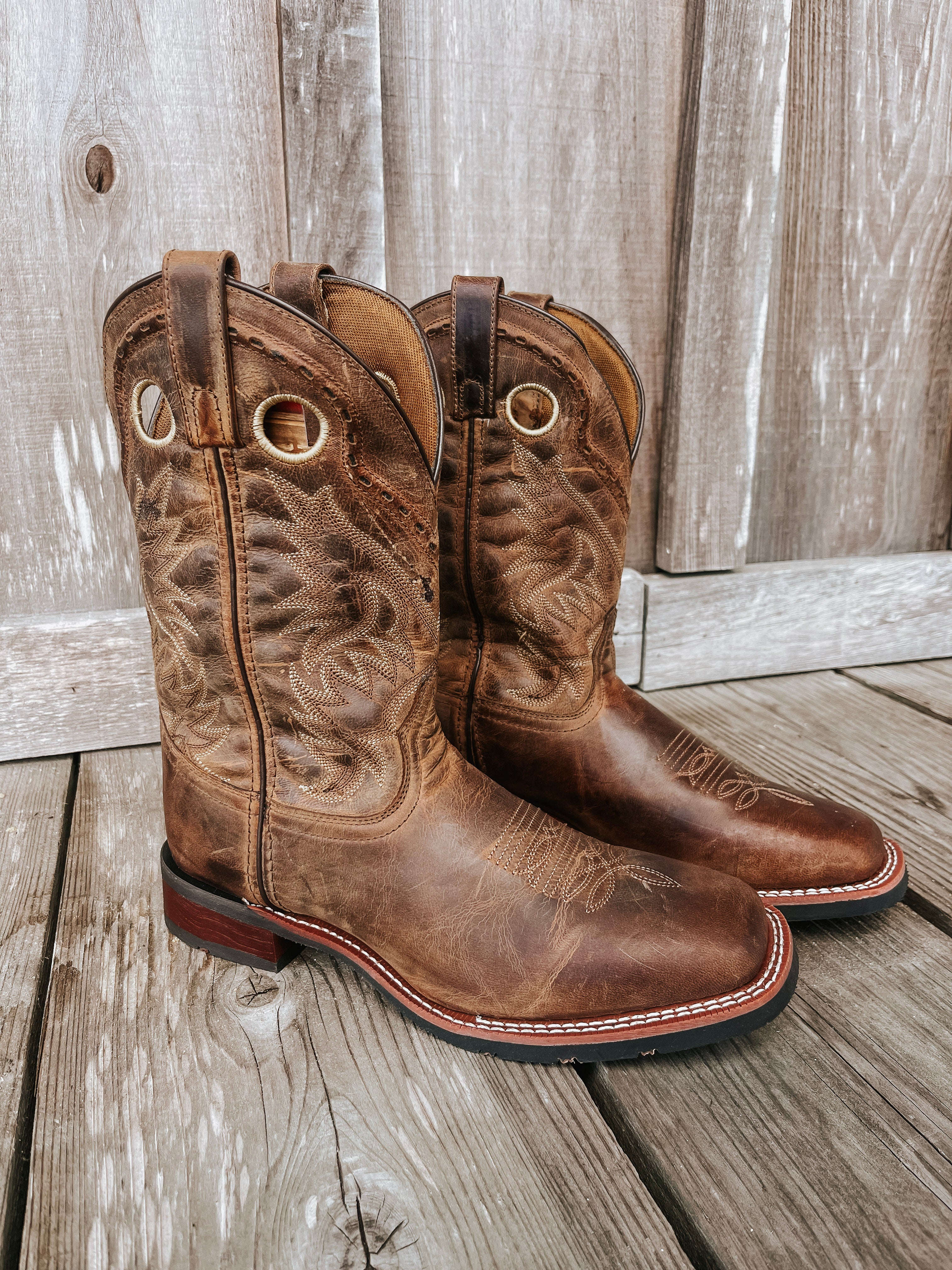 BOTAS ANCHAS KANE LAREDO TAN DESGASTADA PARA HOMBRE