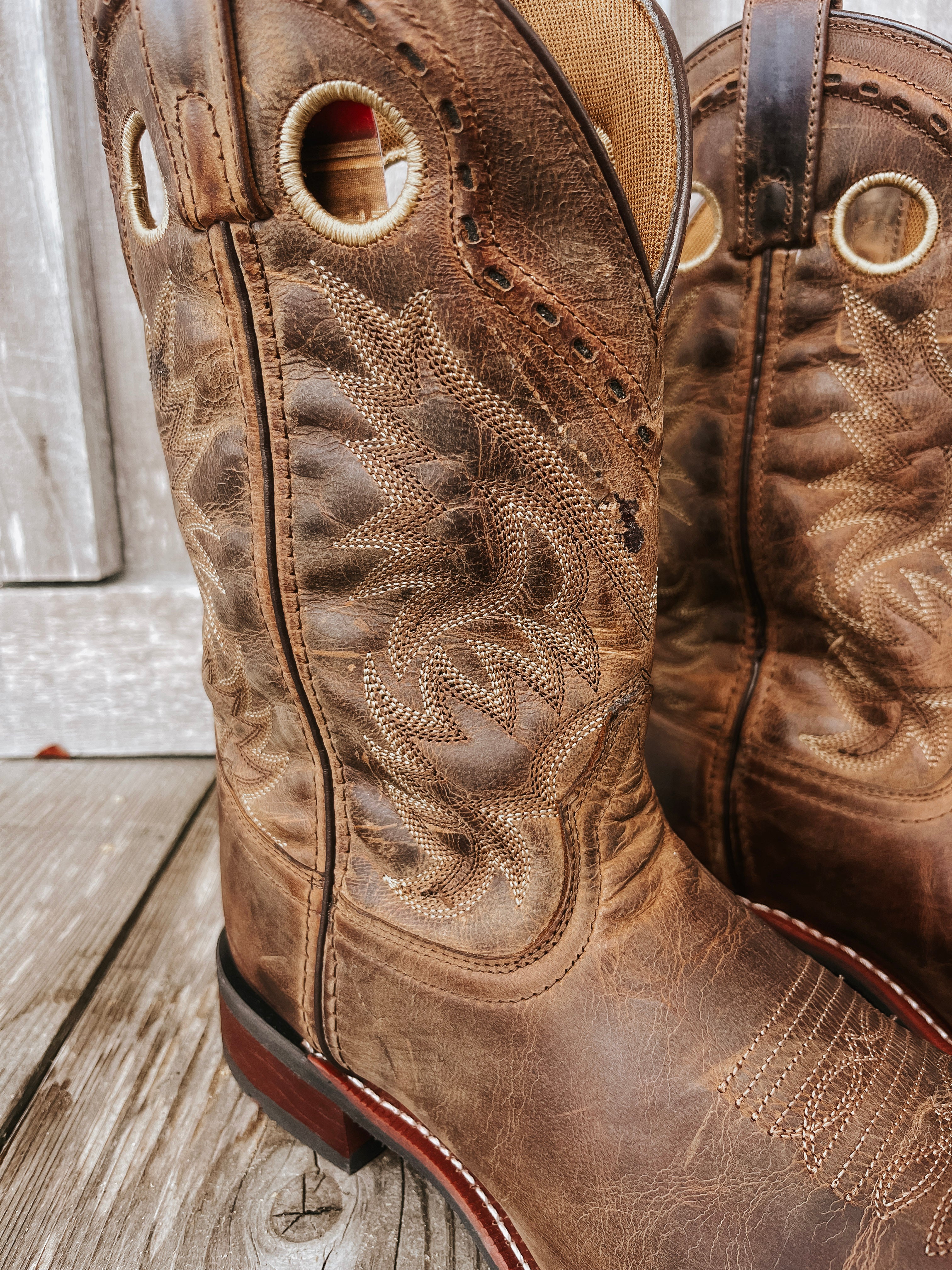 BOTAS ANCHAS KANE LAREDO TAN DESGASTADA PARA HOMBRE