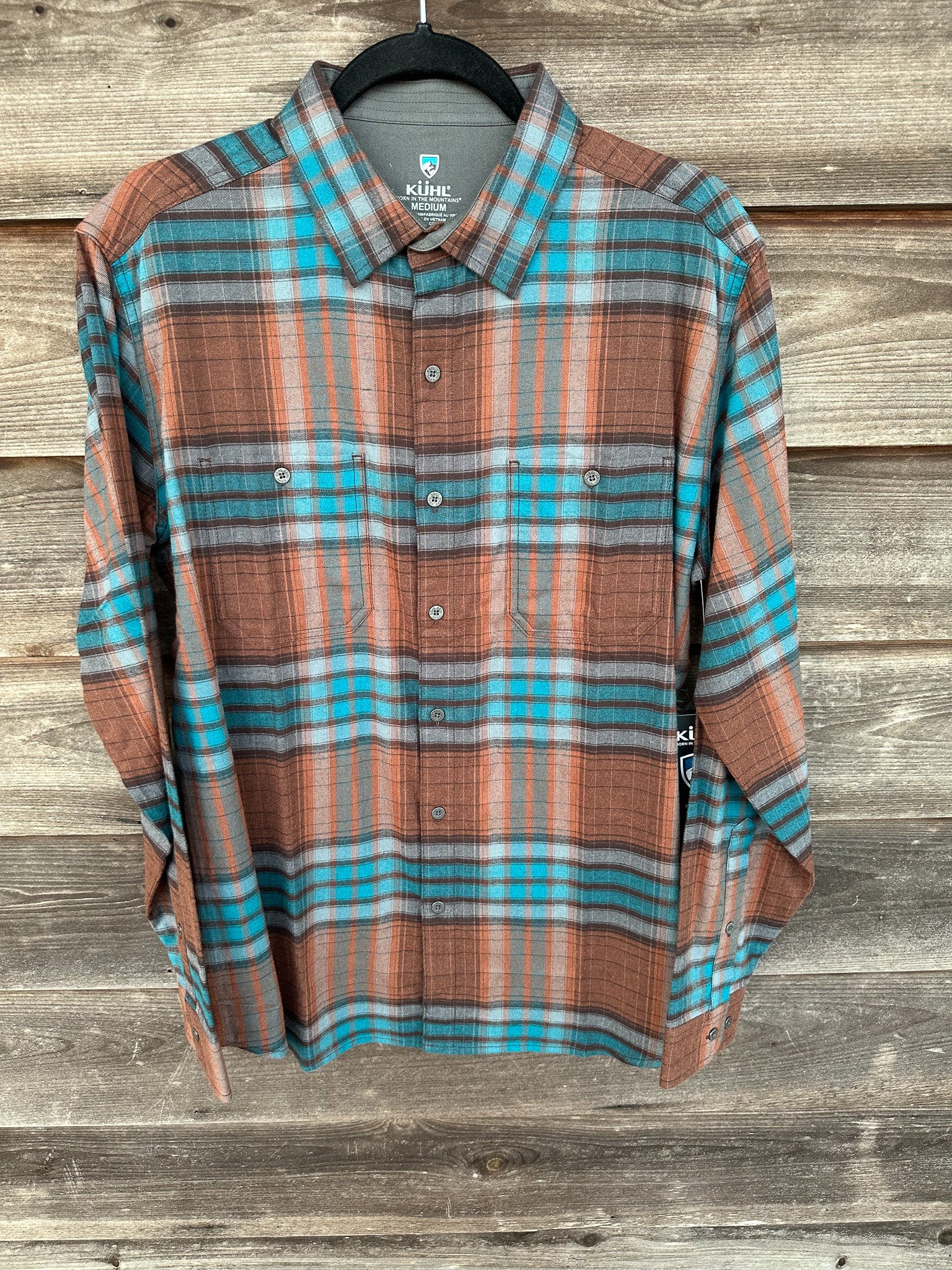 Kuhl Men's Fugitive Flannel in Bonfire