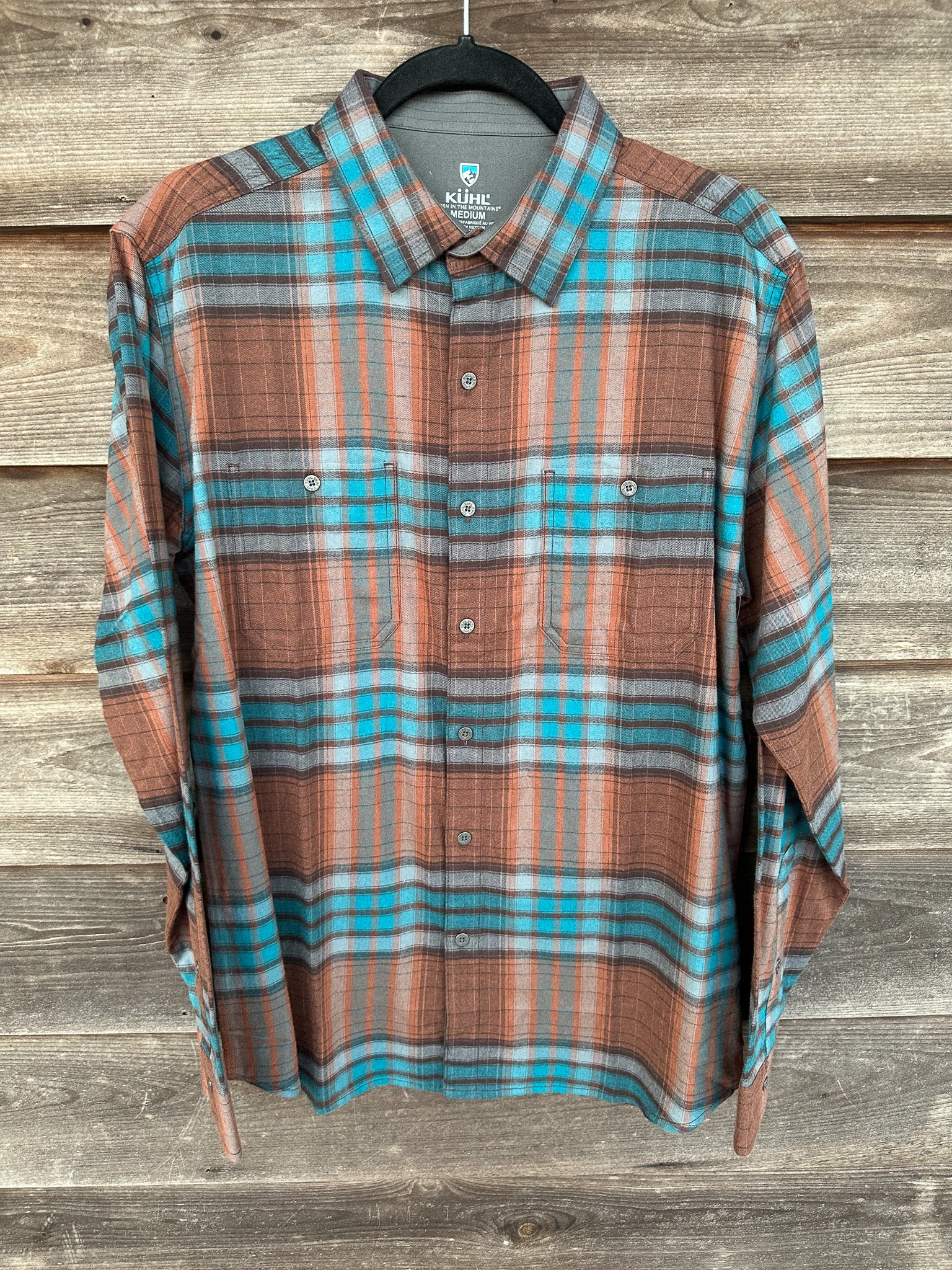 Kuhl Men's Fugitive Flannel in Bonfire