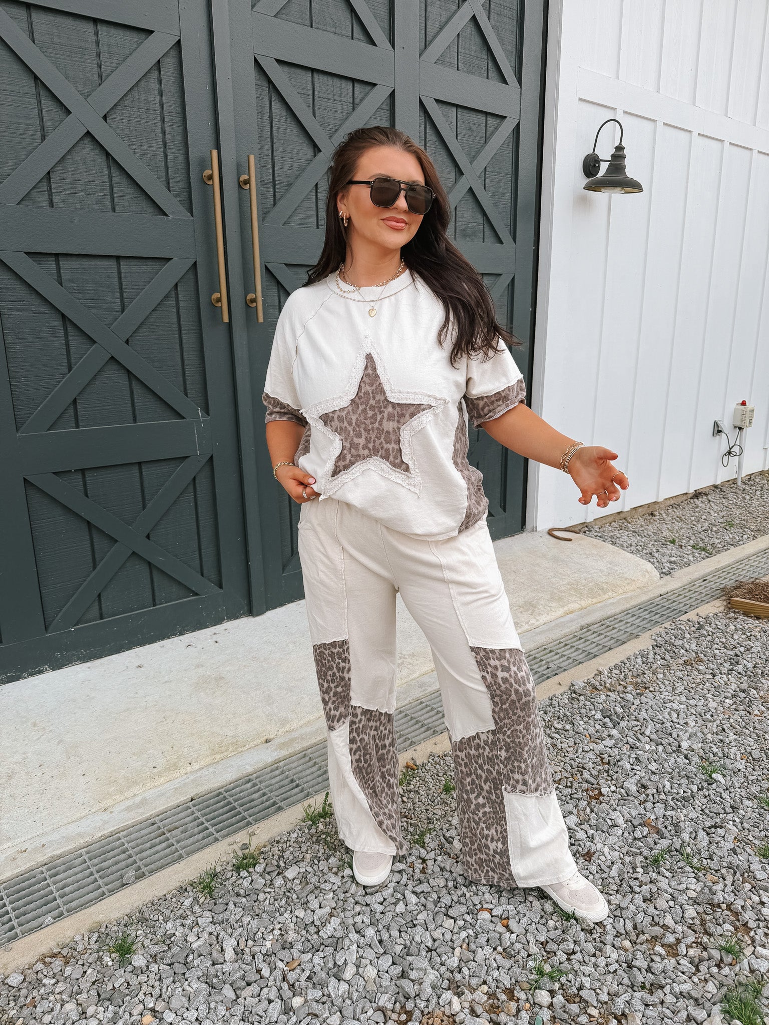 Urban Edit Leopard Star Top