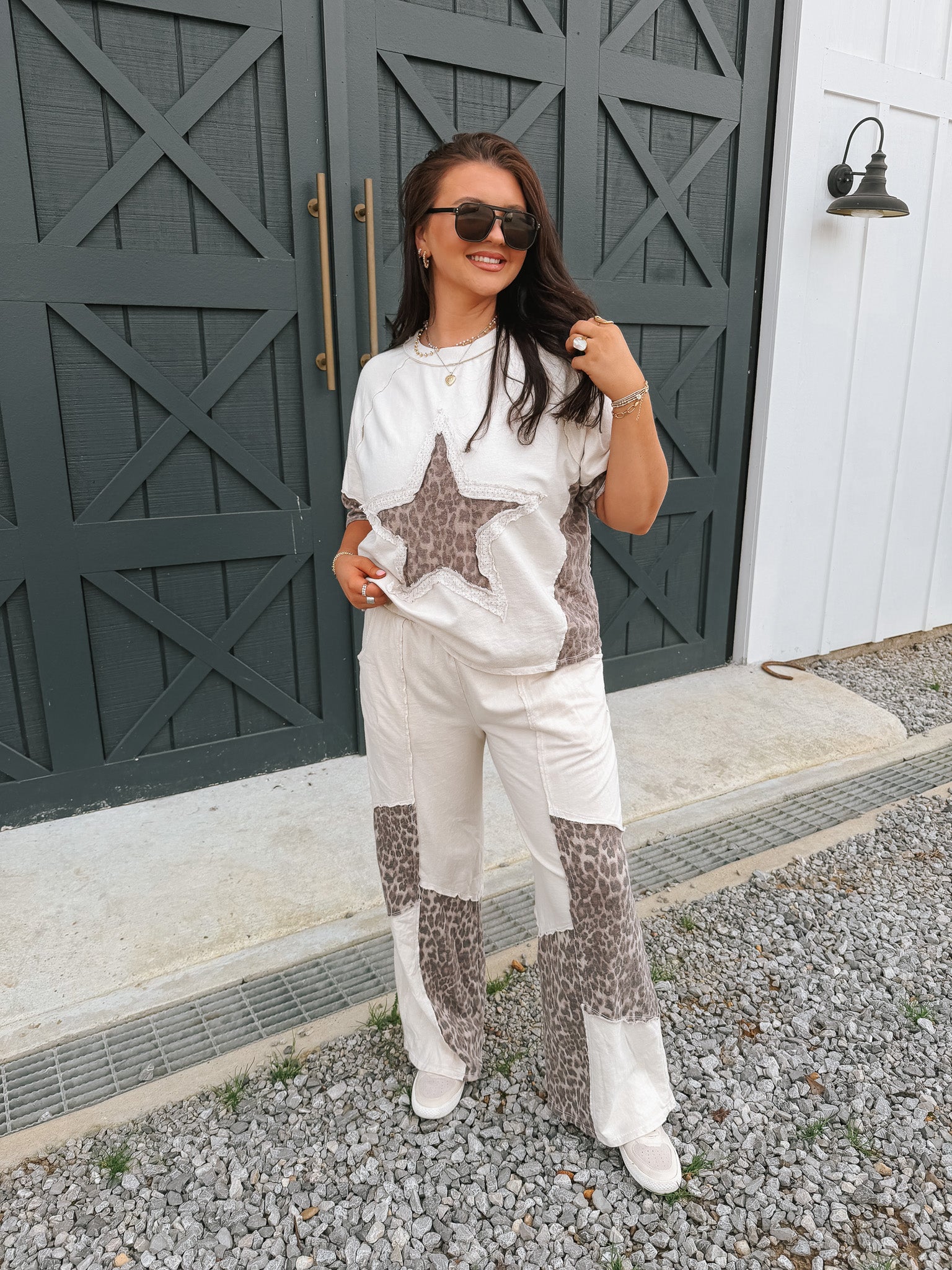 Urban Edit Leopard Star Top