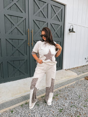 Urban Edit Leopard Star Top