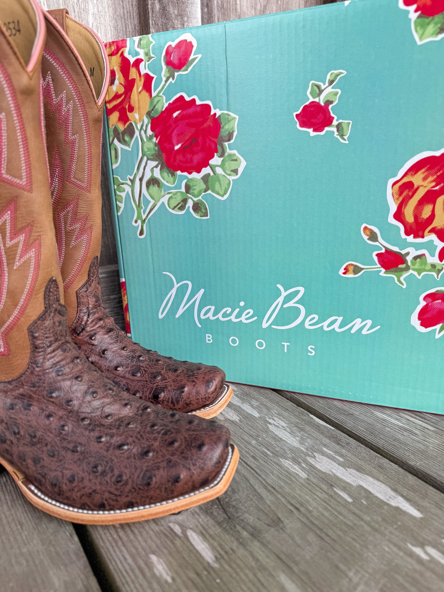 Women's Macie Bean In My Quills Ostrich Print Boots