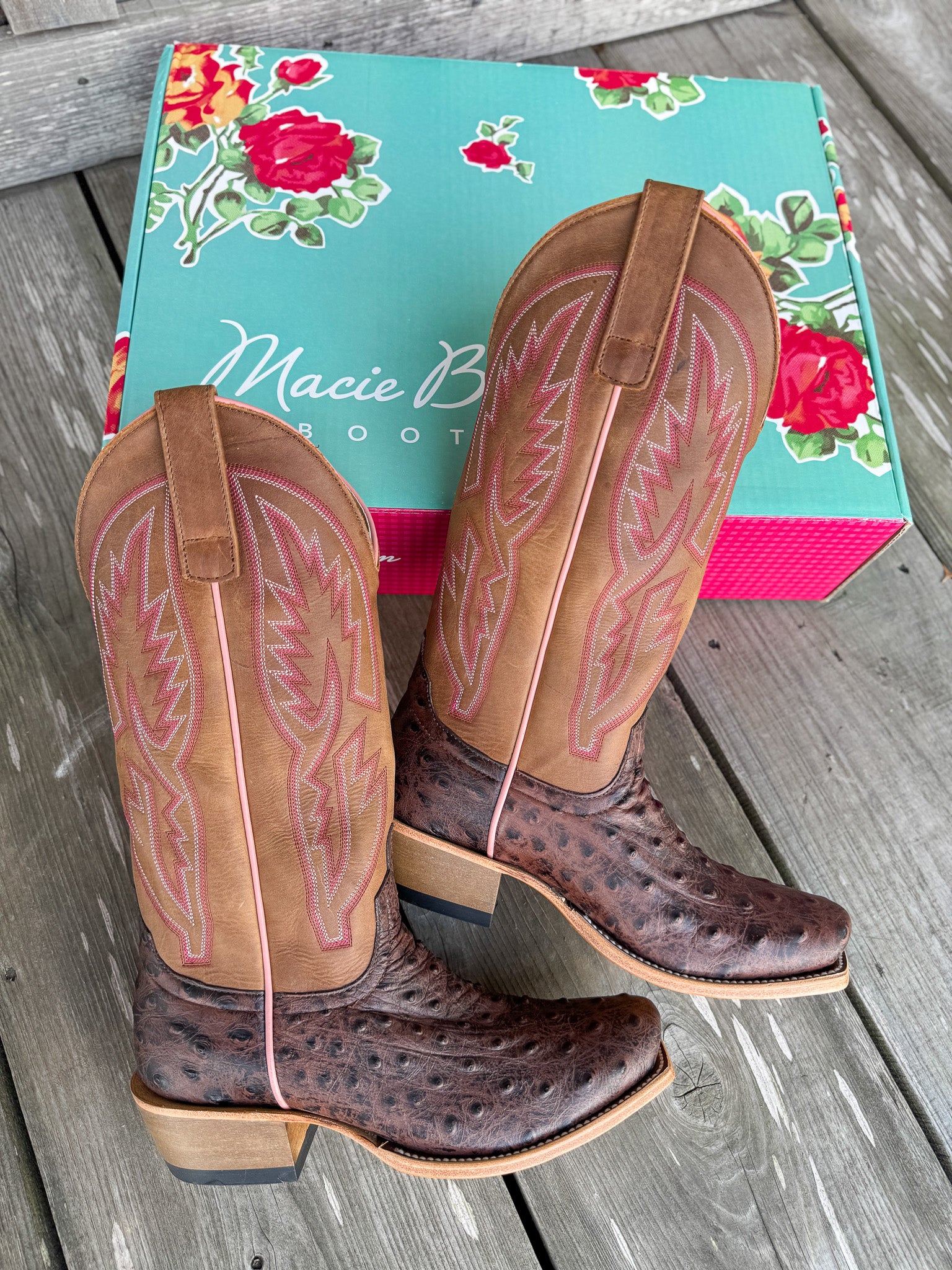 Women's Macie Bean In My Quills Ostrich Print Boots