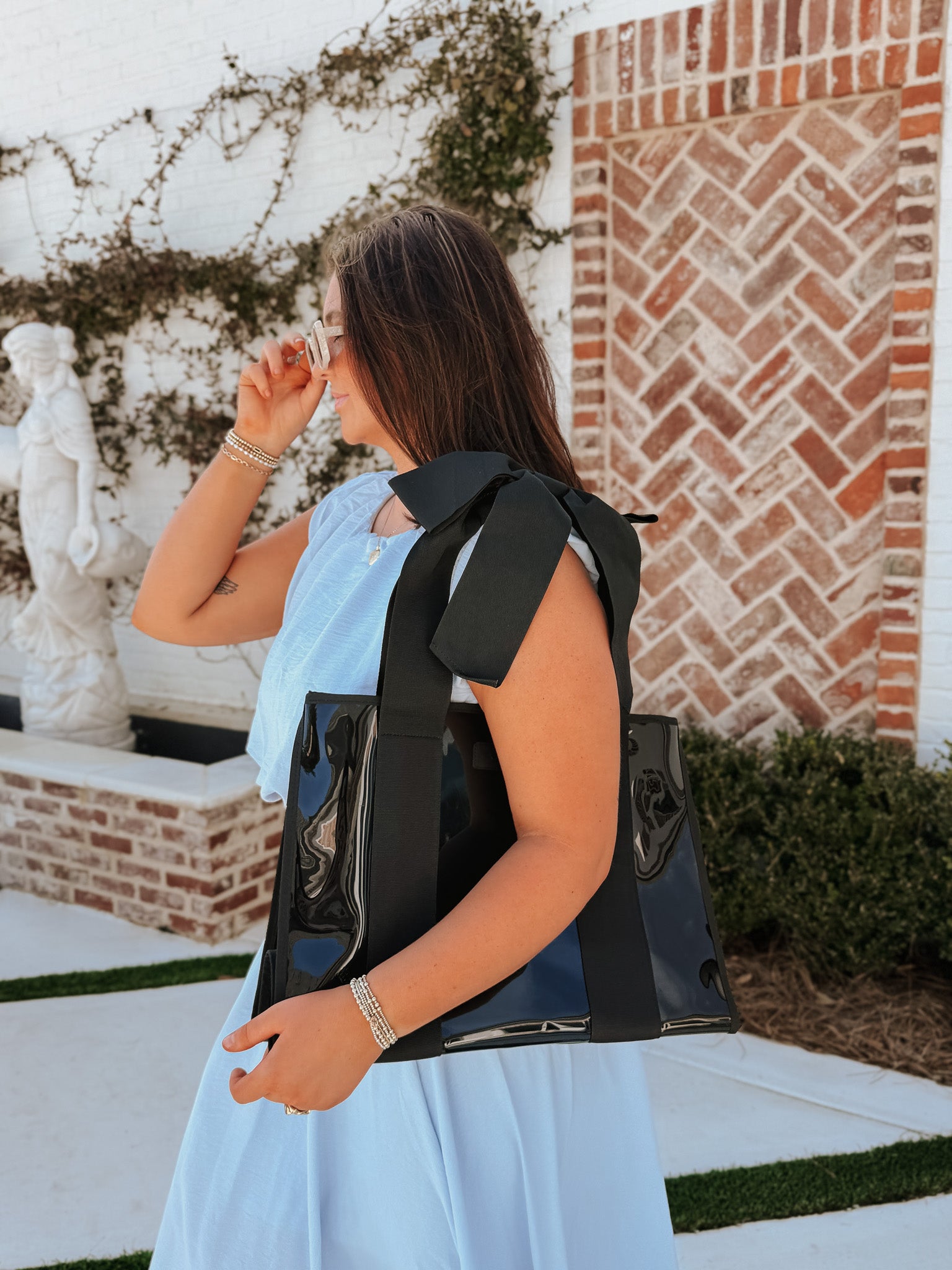 Case-Mate Bow Jelly Tote Bag - Midnight Black