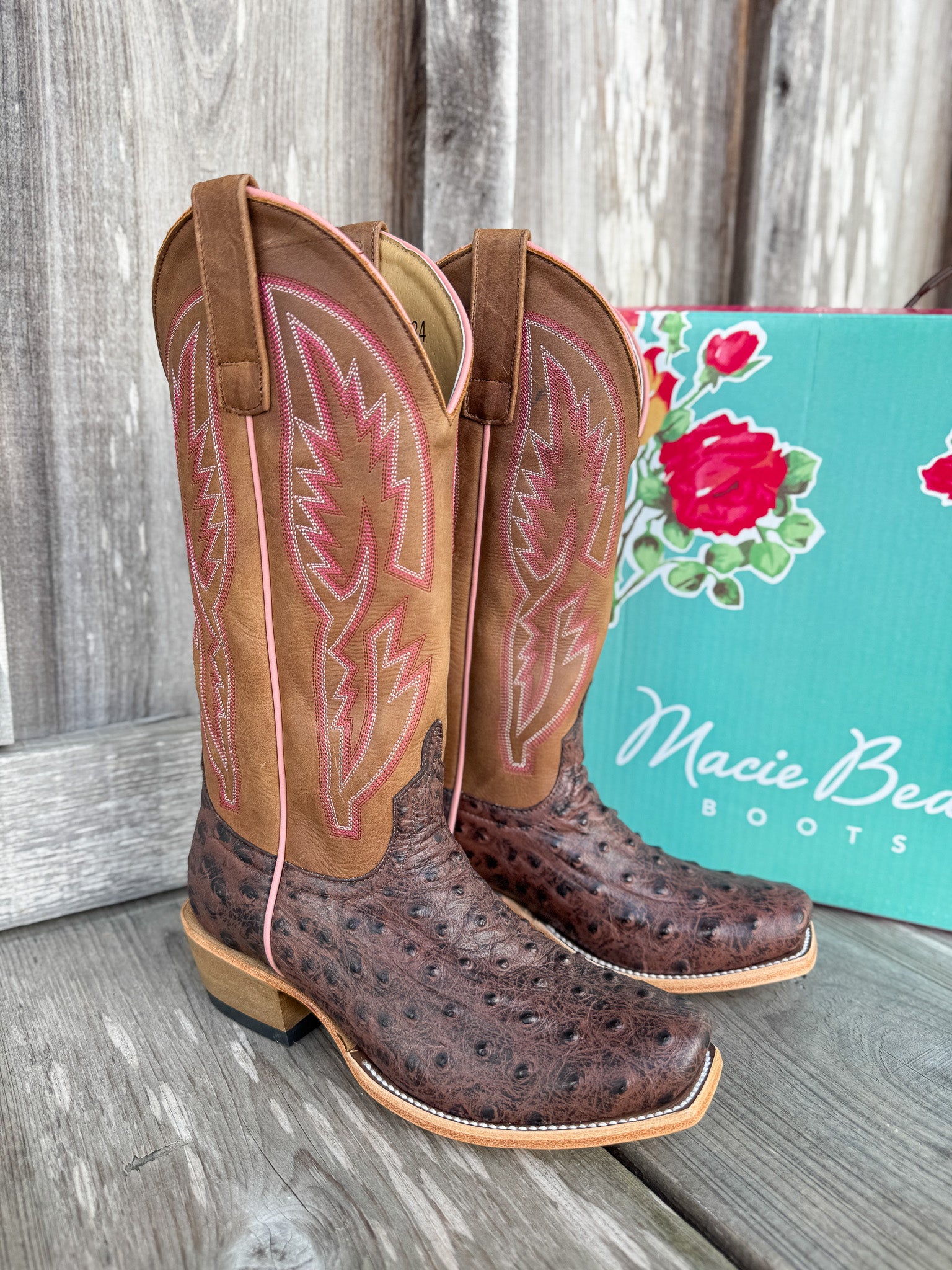 Women's Macie Bean In My Quills Ostrich Print Boots