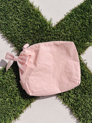 Case-Mate Bow Waterproof Zip Pouch - Ballet Pink