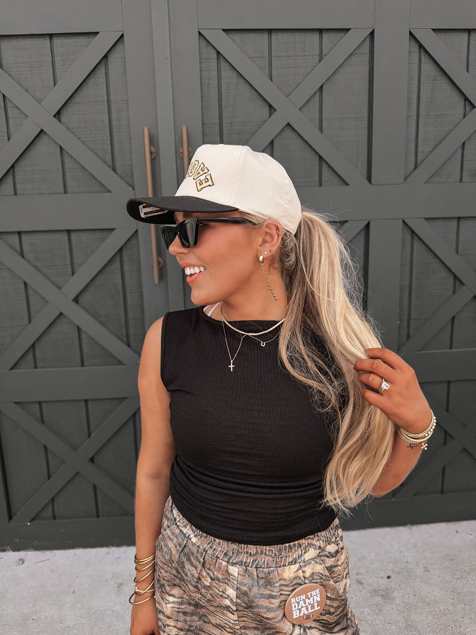 All Ruched Up Top in Black