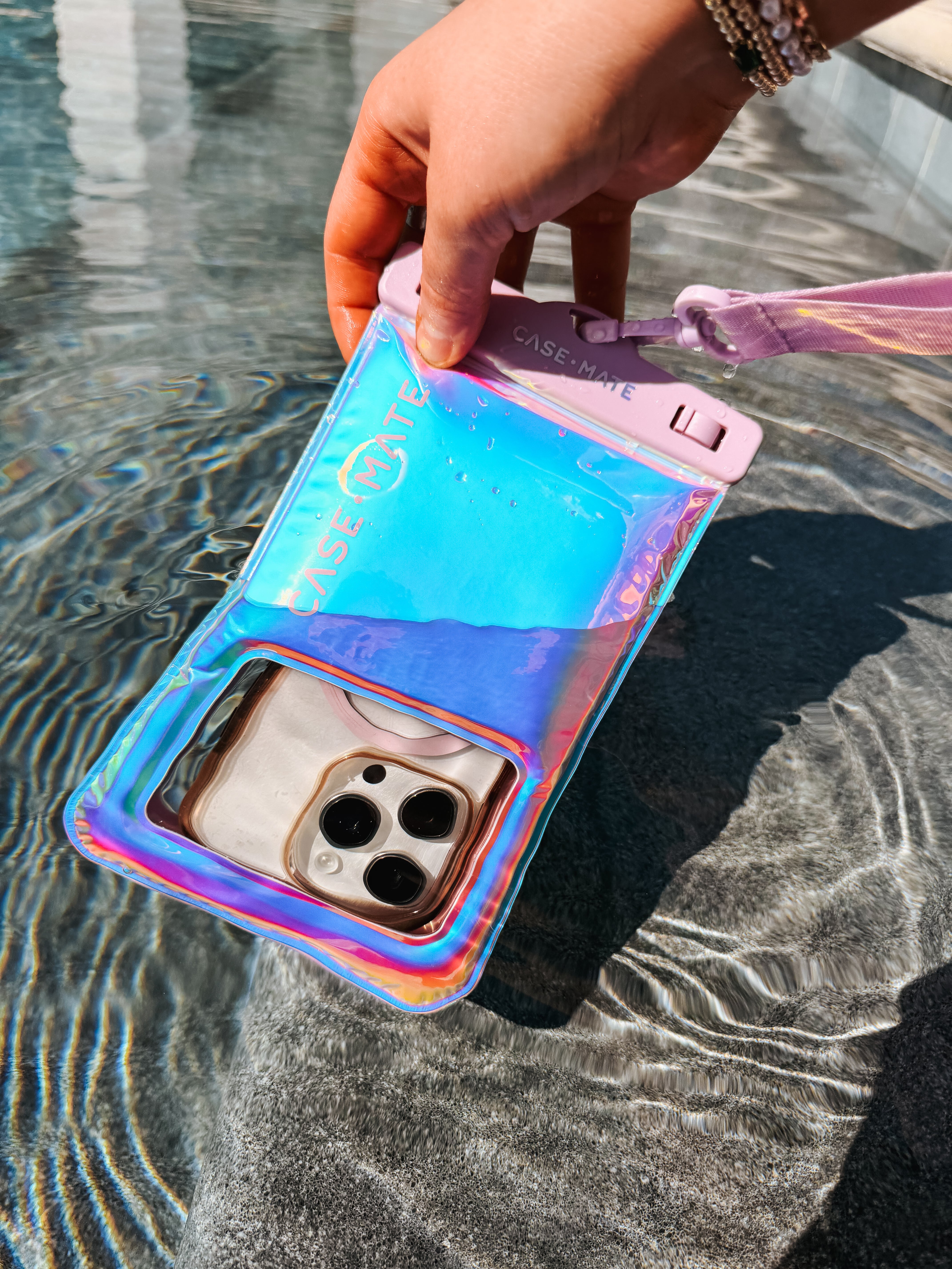 Waterproof Floating Phone Pouch - Iridescent