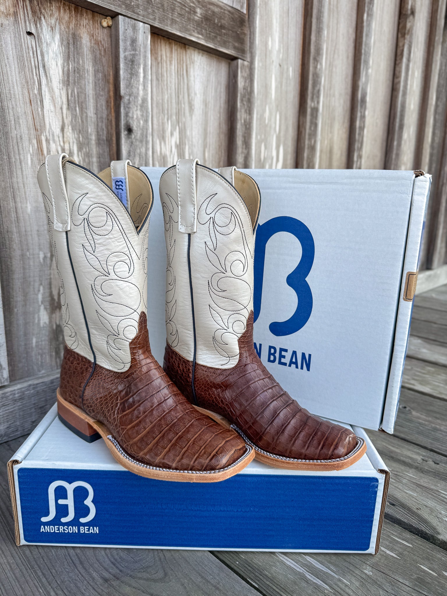 Men's Anderson Bean BC Exclusive Post Oak Caimen/Lustre Boots