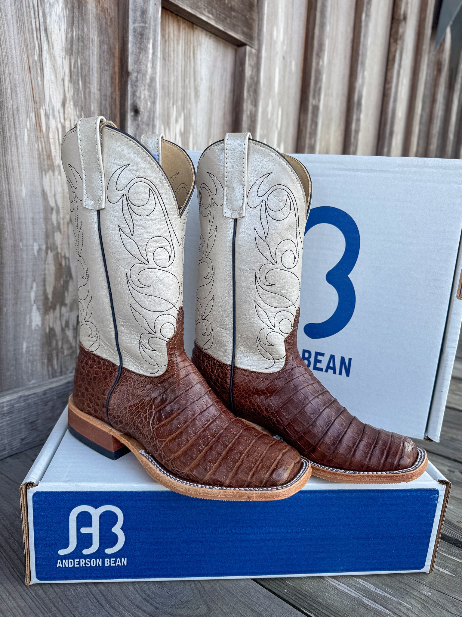 Men's Anderson Bean BC Exclusive Post Oak Caimen/Lustre Boots