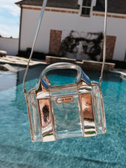 Case-Mate Clear Stadium Bag - Silver Chrome