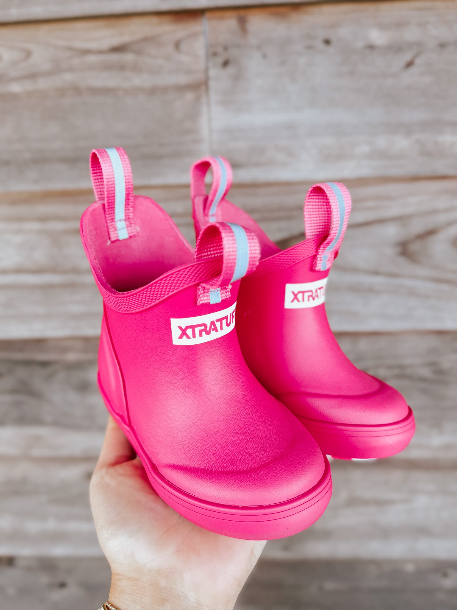 Kid's XTRATUF Ankle Deck Boots in Pink