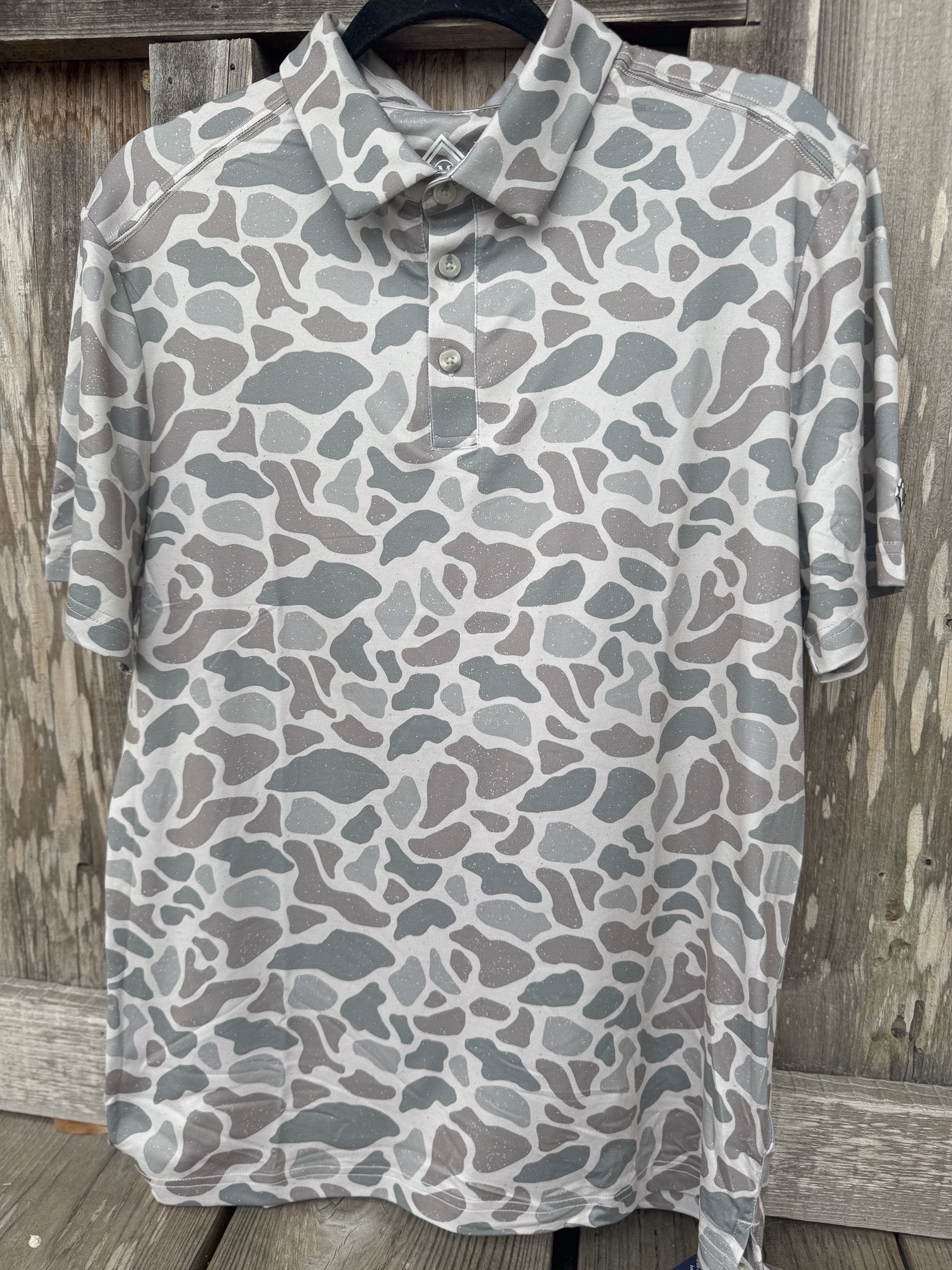 Men's Burlebo Performance Polo in Classic Deer Camo
