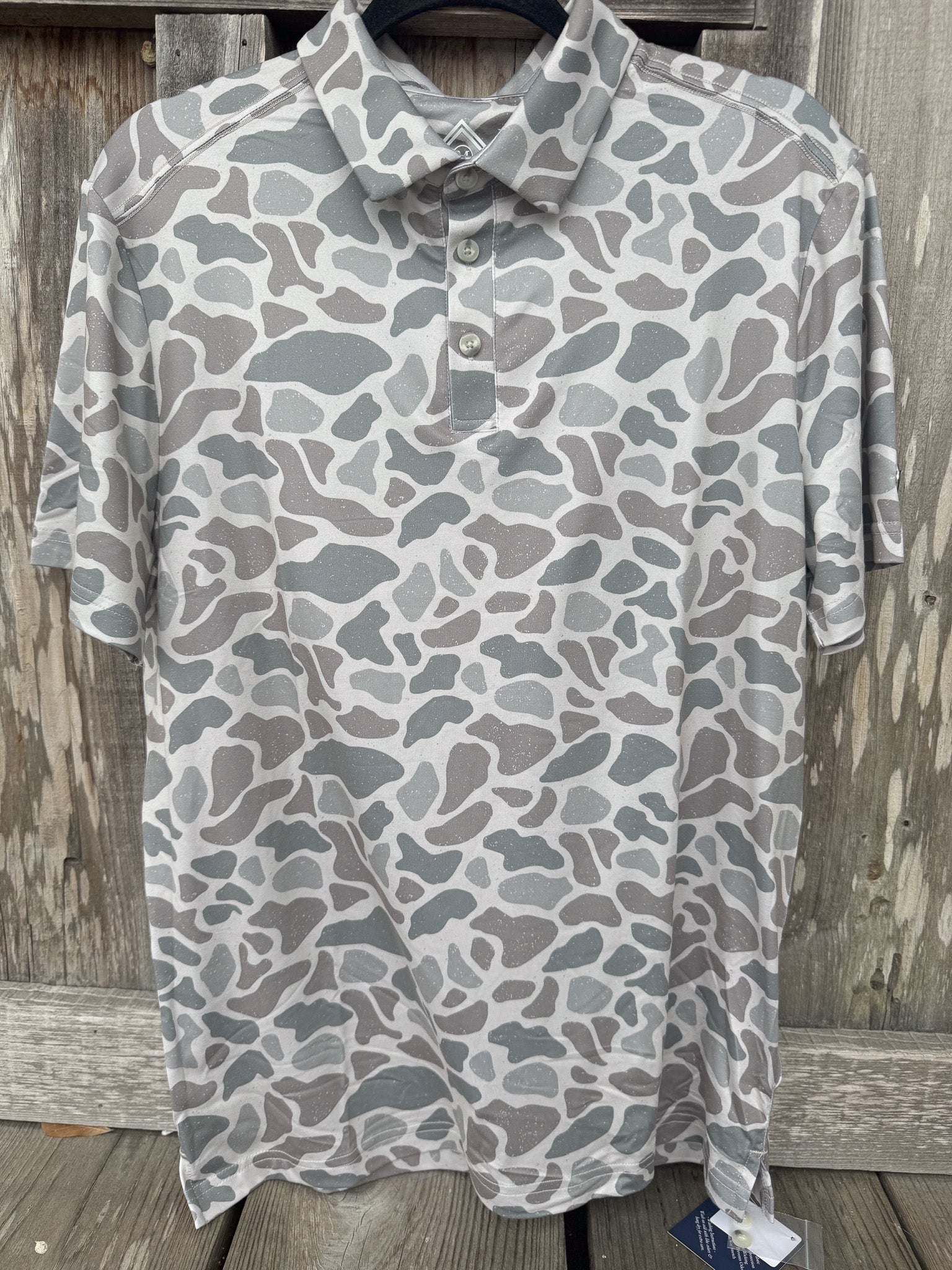 Men's Burlebo Performance Polo in Classic Deer Camo