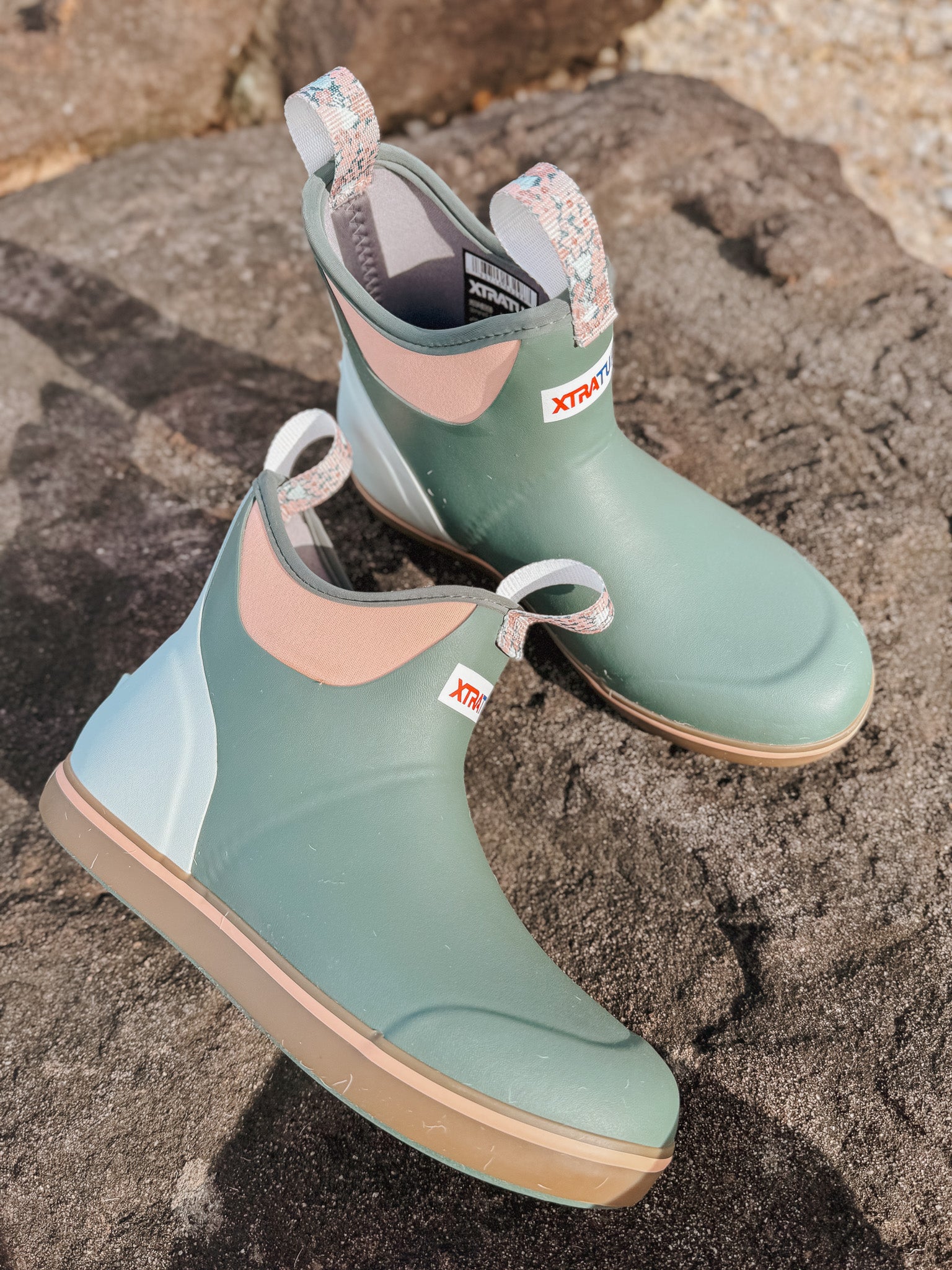 XTRATUF Women's Ankle Deck Boots in Green