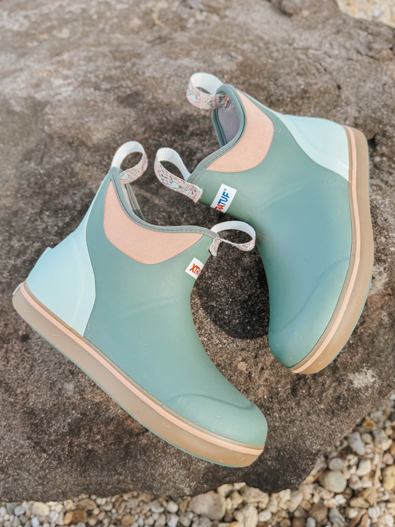 XTRATUF Women's Ankle Deck Boots in Green