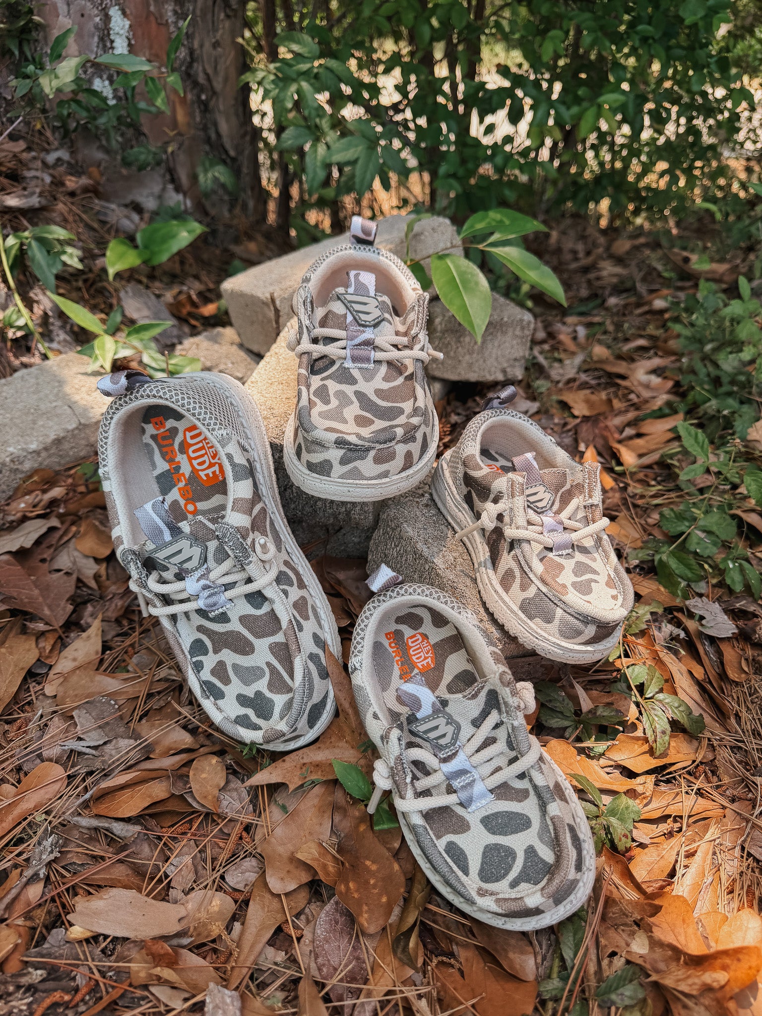 Toddler HEYDUDE X BURLEBO Wally Funk Deer Camo