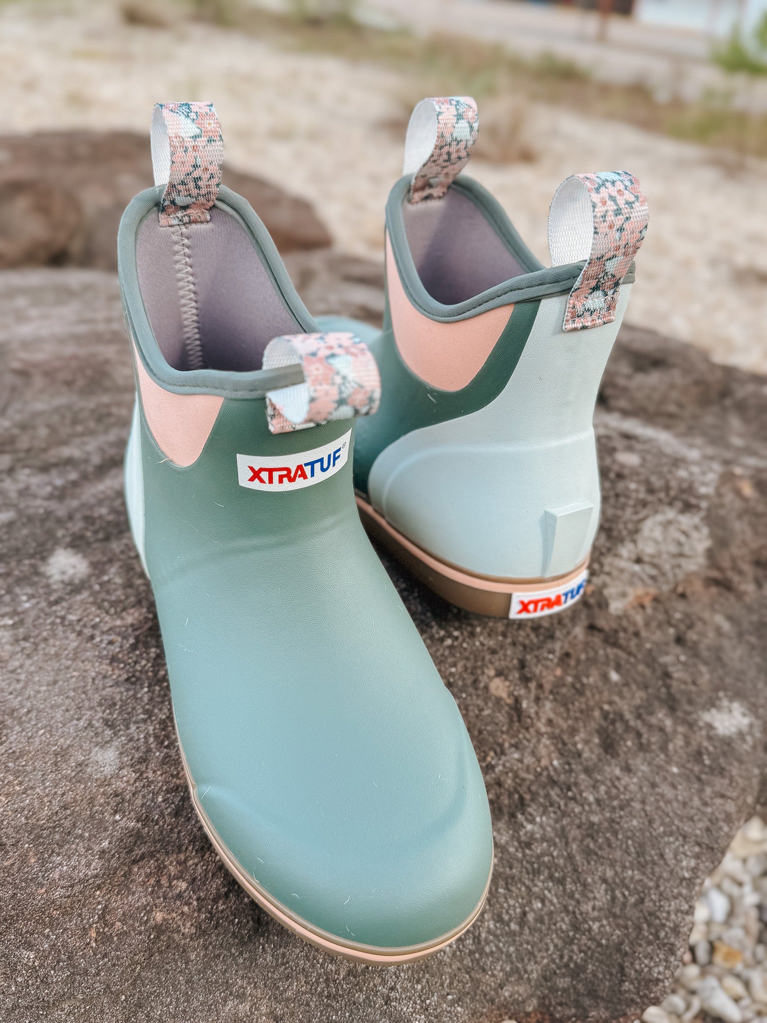 XTRATUF Women's Ankle Deck Boots in Green