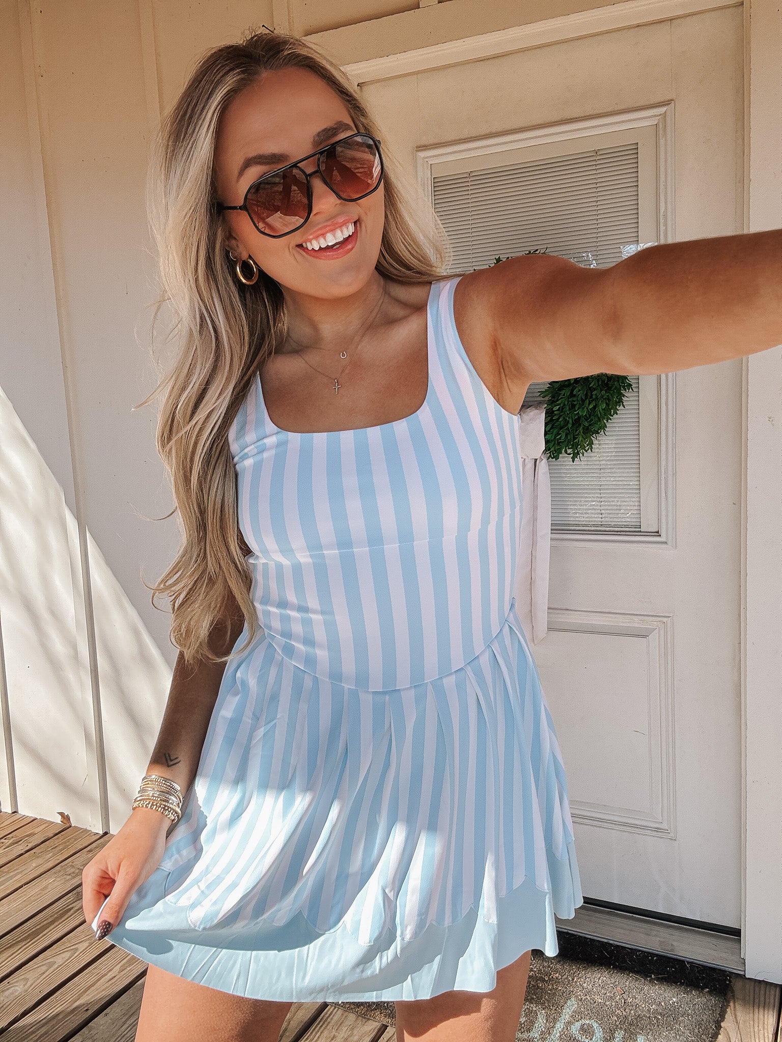 Sweet on Stripes Romper Dress