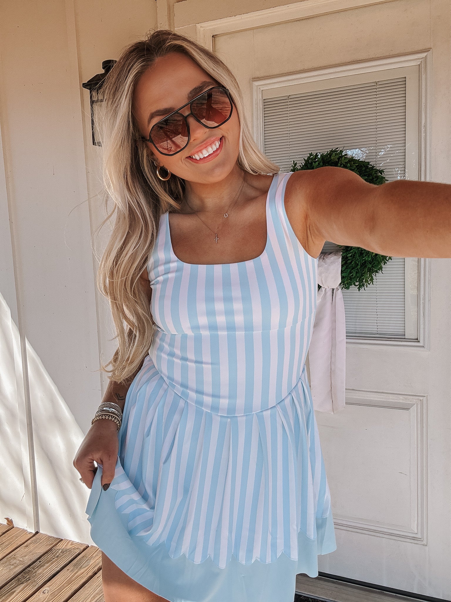 Sweet on Stripes Romper Dress