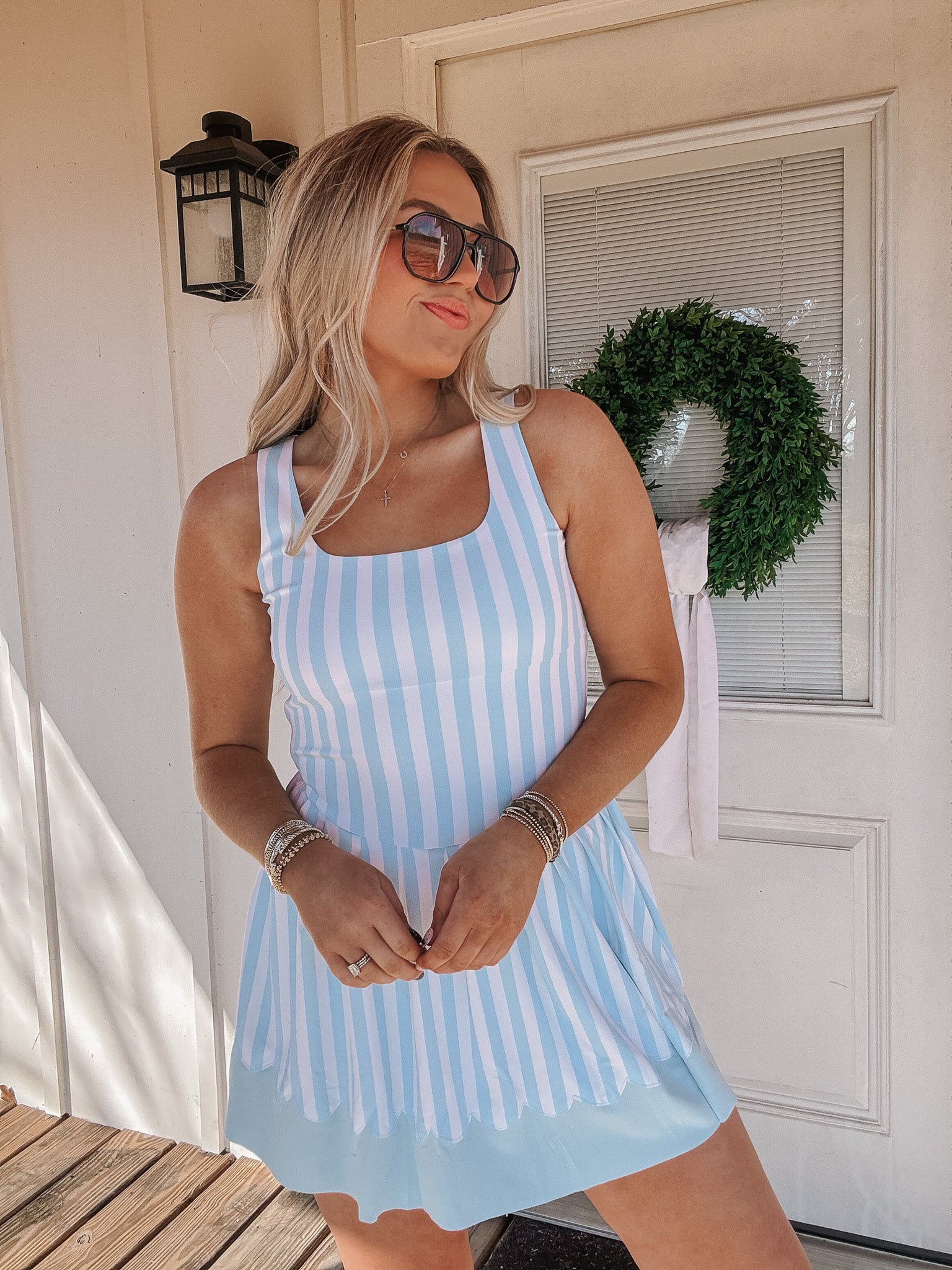 Sweet on Stripes Romper Dress