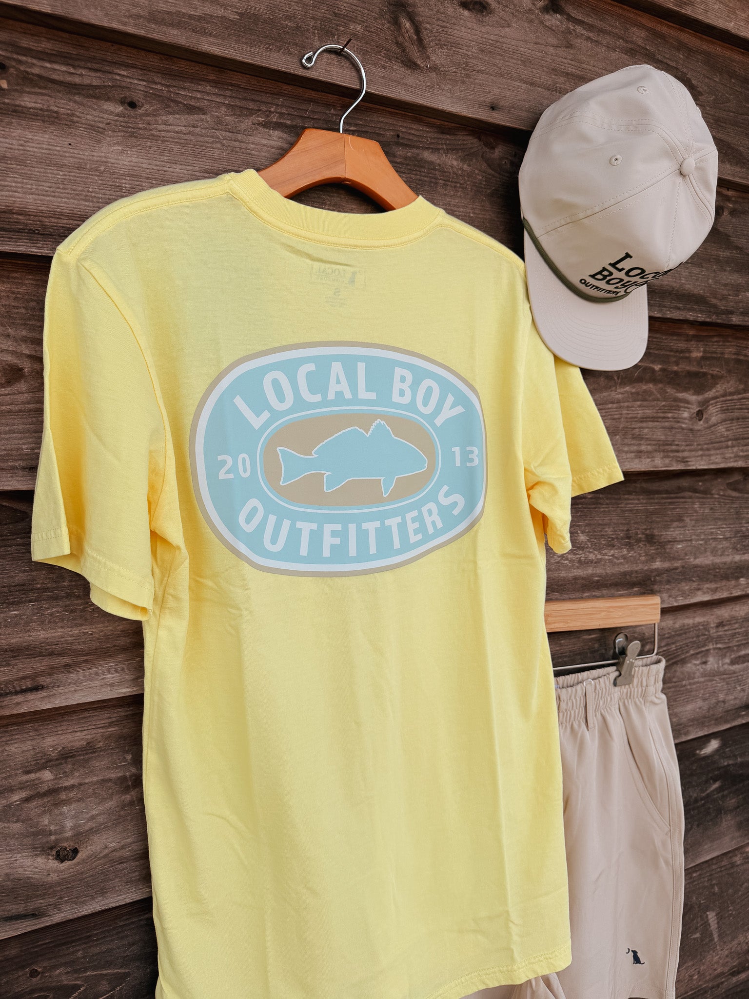Local Boy Sandy Red T-Shirt in Yellow