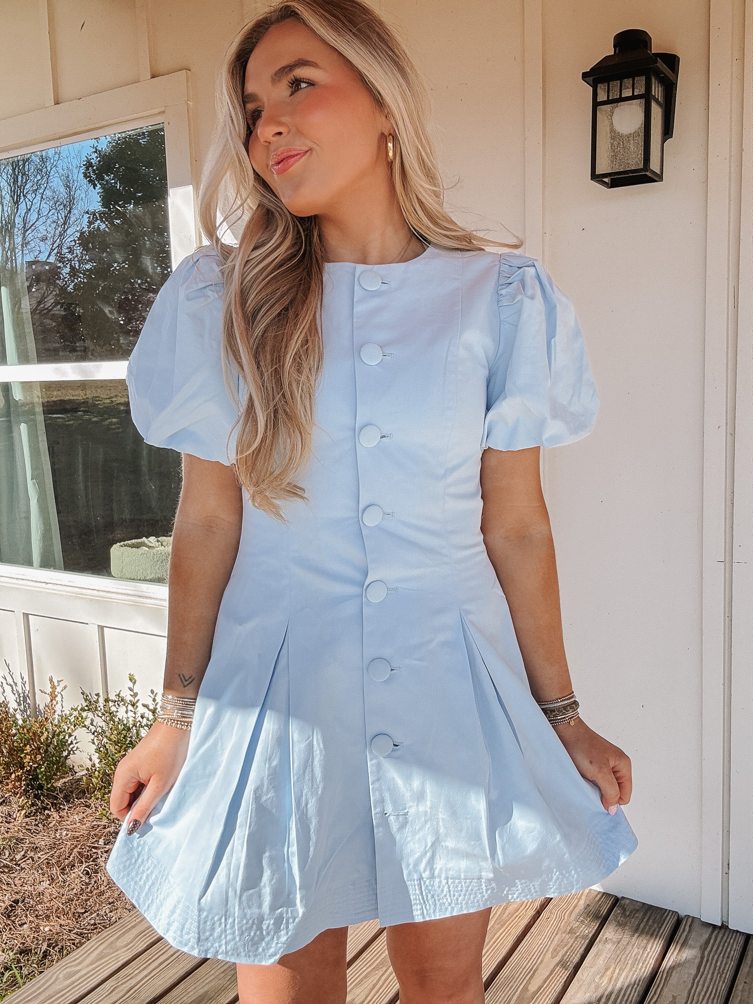 Darling Touch Dress in Baby Blue