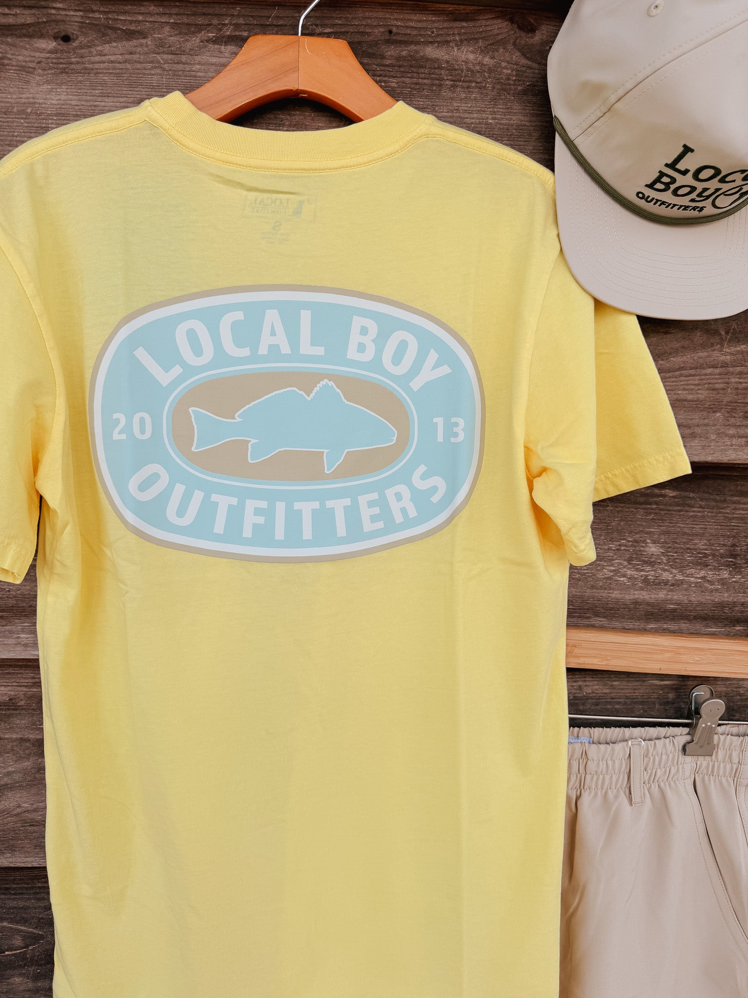 Local Boy Sandy Red T-Shirt in Yellow