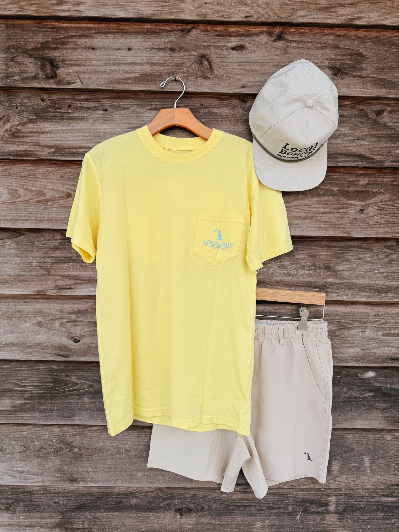 Local Boy Sandy Red T-Shirt in Yellow